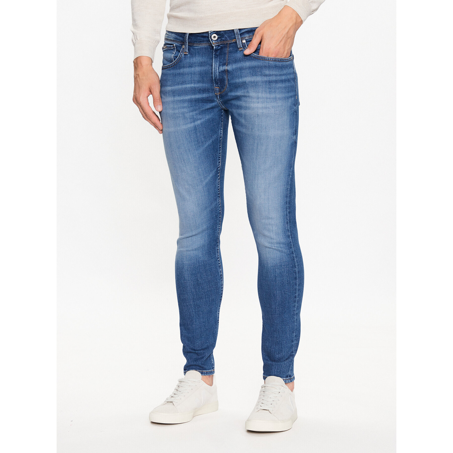 Pepe Jeans Дънки Finsbury PM206321 Тъмносин Skinny Fit - Pepit.bg