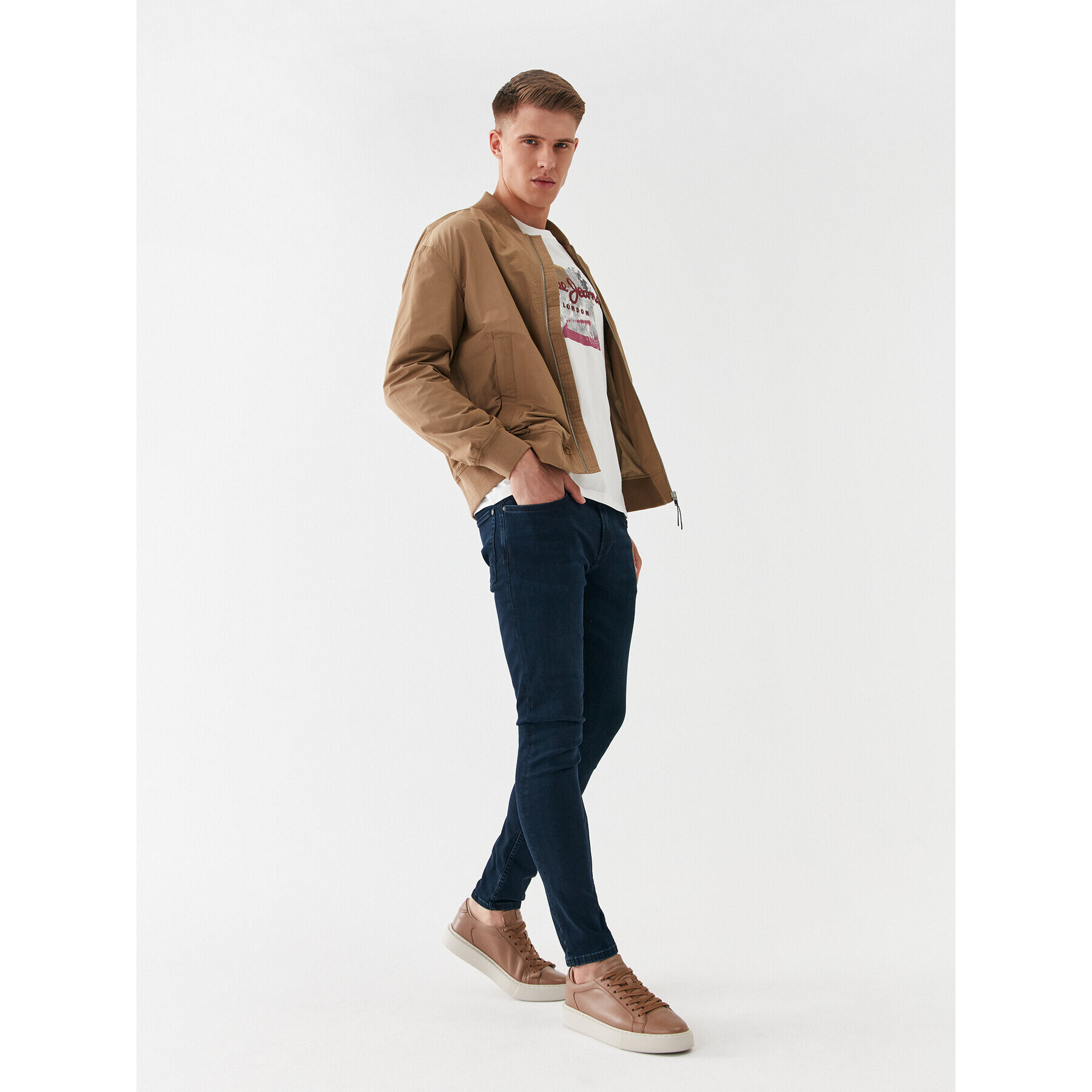 Pepe Jeans Дънки Finsbury PM206321 Тъмносин Skinny Fit - Pepit.bg