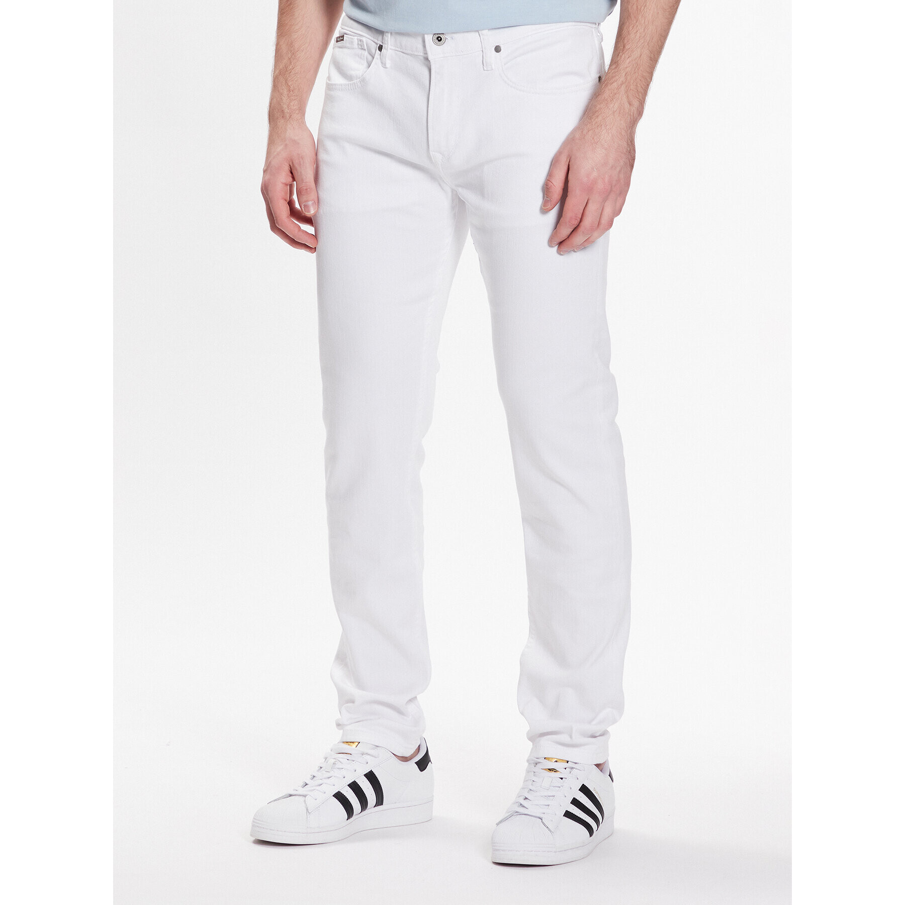 Pepe Jeans Дънки Hatch 5Pkt PM206524TA2 Бял Slim Fit - Pepit.bg