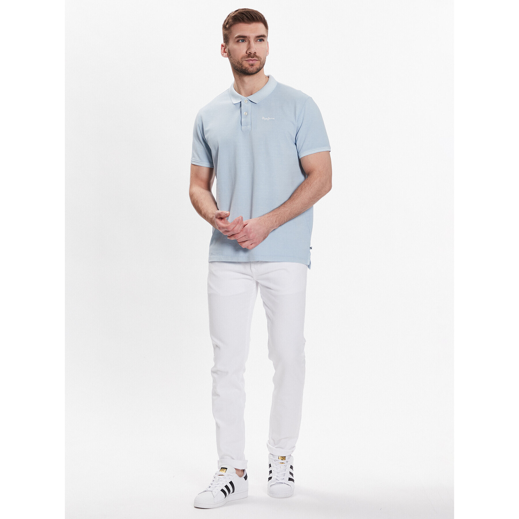 Pepe Jeans Дънки Hatch 5Pkt PM206524TA2 Бял Slim Fit - Pepit.bg