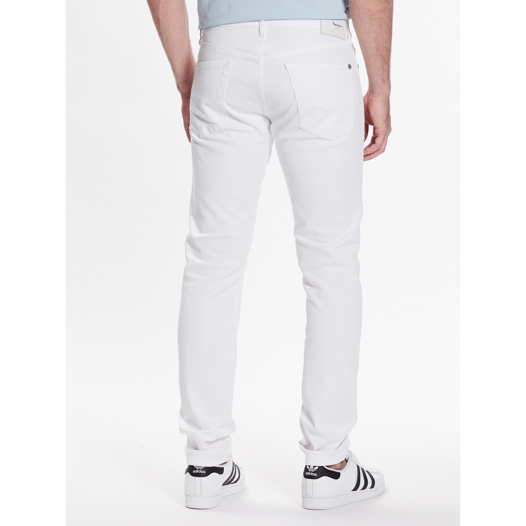 Pepe Jeans Дънки Hatch 5Pkt PM206524TA2 Бял Slim Fit - Pepit.bg