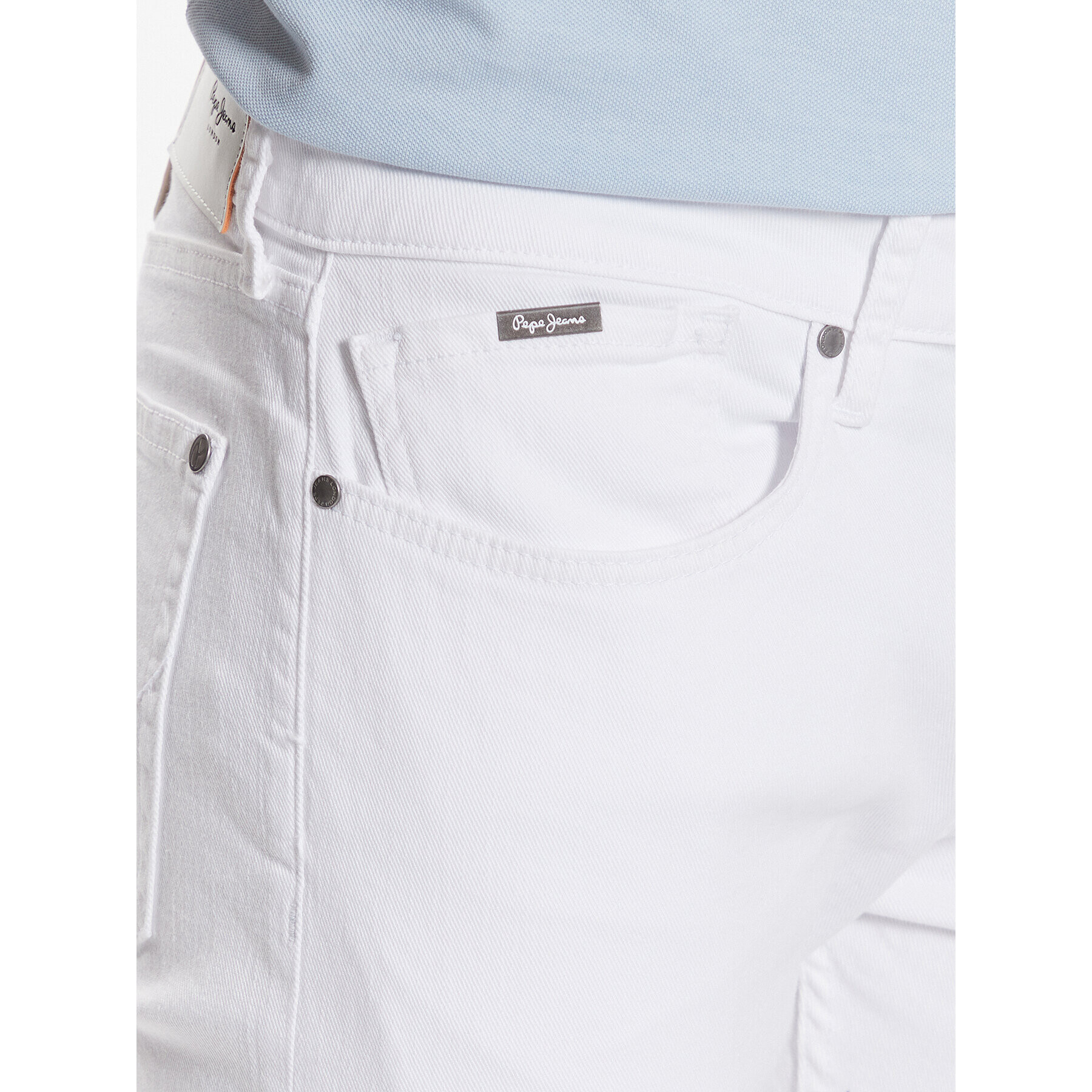 Pepe Jeans Дънки Hatch 5Pkt PM206524TA2 Бял Slim Fit - Pepit.bg