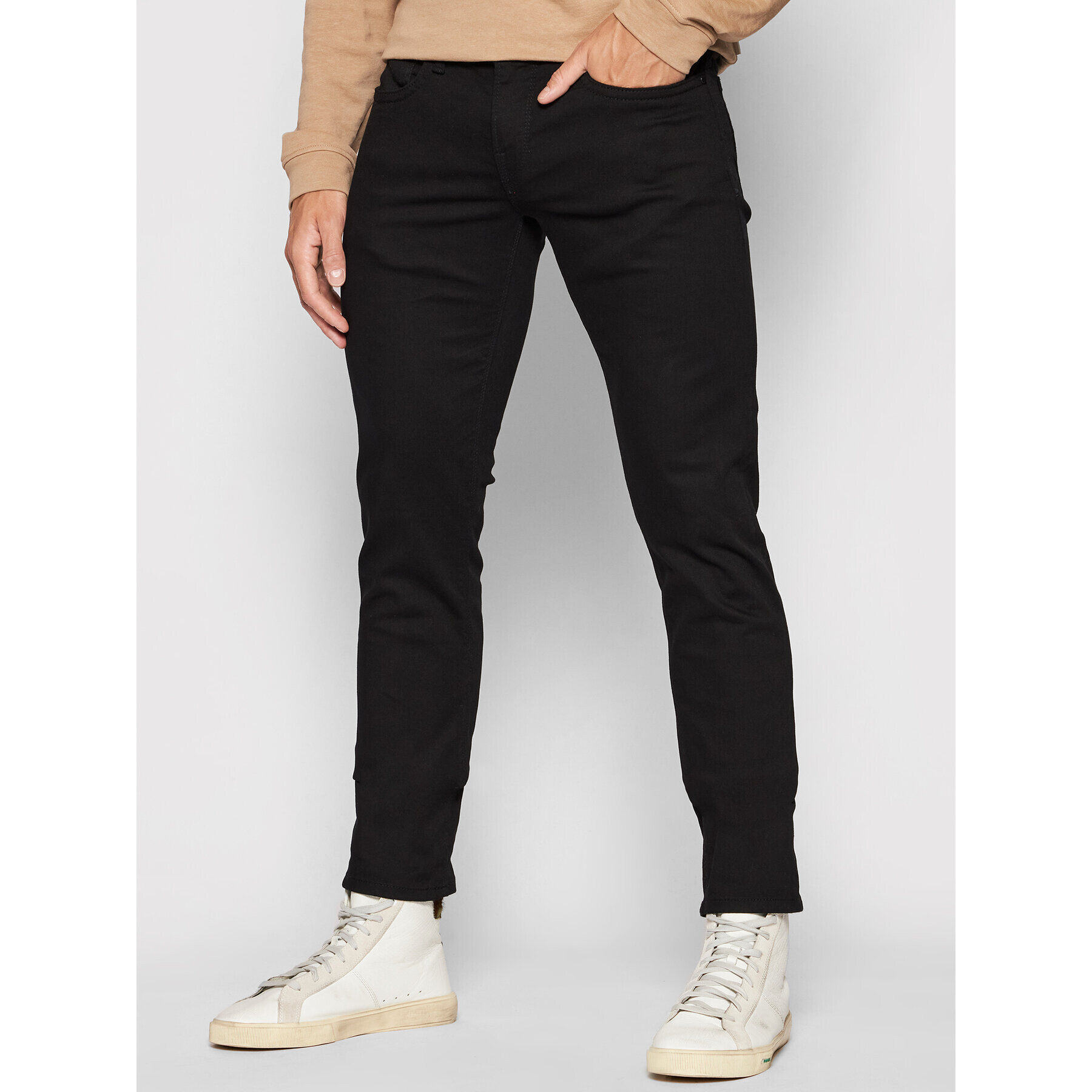 Pepe Jeans Дънки Hatch PM200823 Черен Slim Fit - Pepit.bg