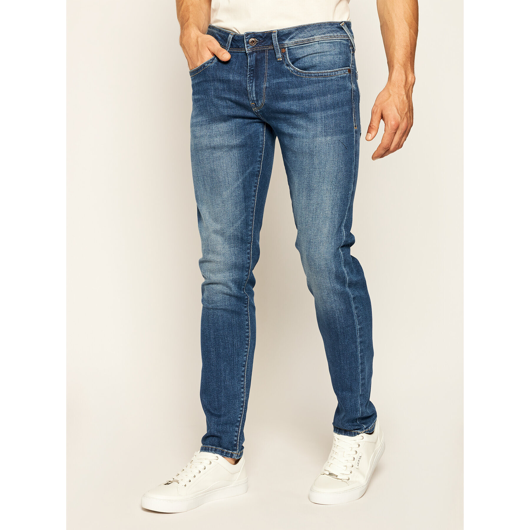 Pepe Jeans Дънки Hatch PM200823 Тъмносин Slim Fit - Pepit.bg