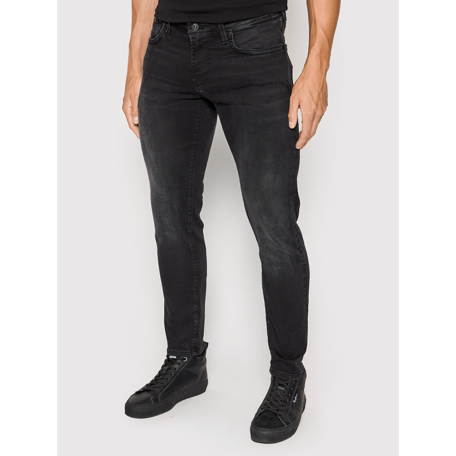 Pepe Jeans Дънки Hatch PM206322 Черен Slim Fit - Pepit.bg