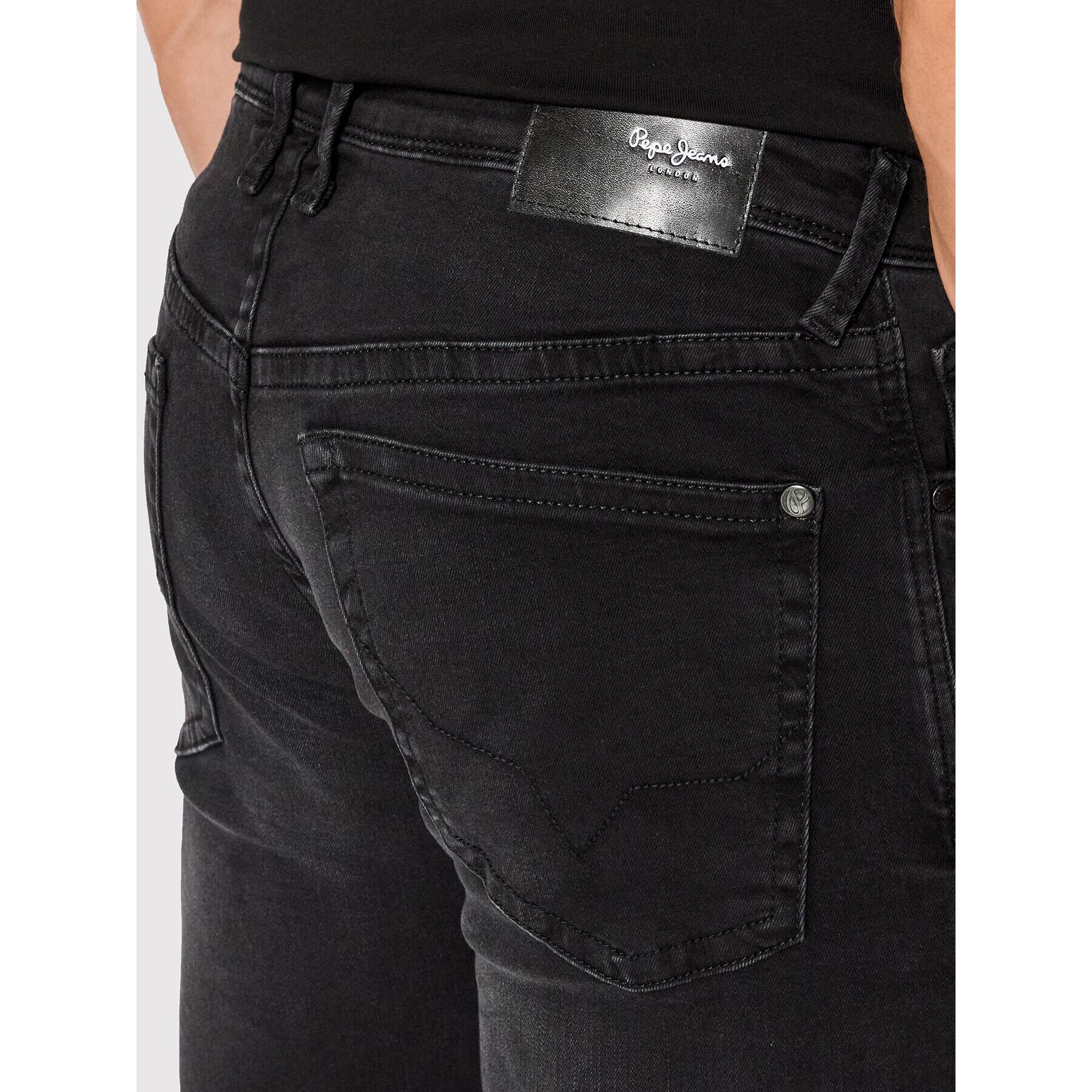 Pepe Jeans Дънки Hatch PM206322 Черен Slim Fit - Pepit.bg