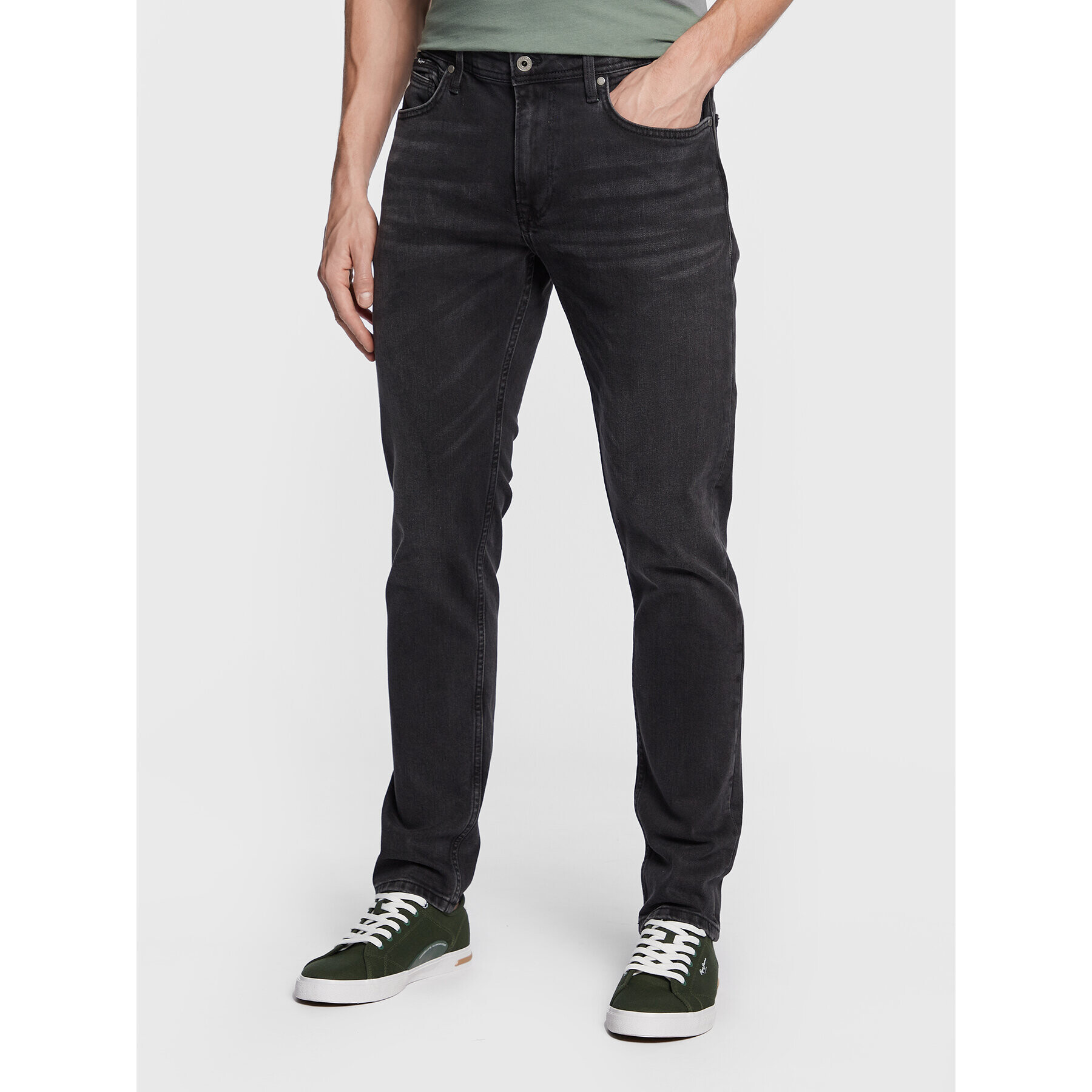 Pepe Jeans Дънки Hatch PM206323 Черен Slim Fit - Pepit.bg