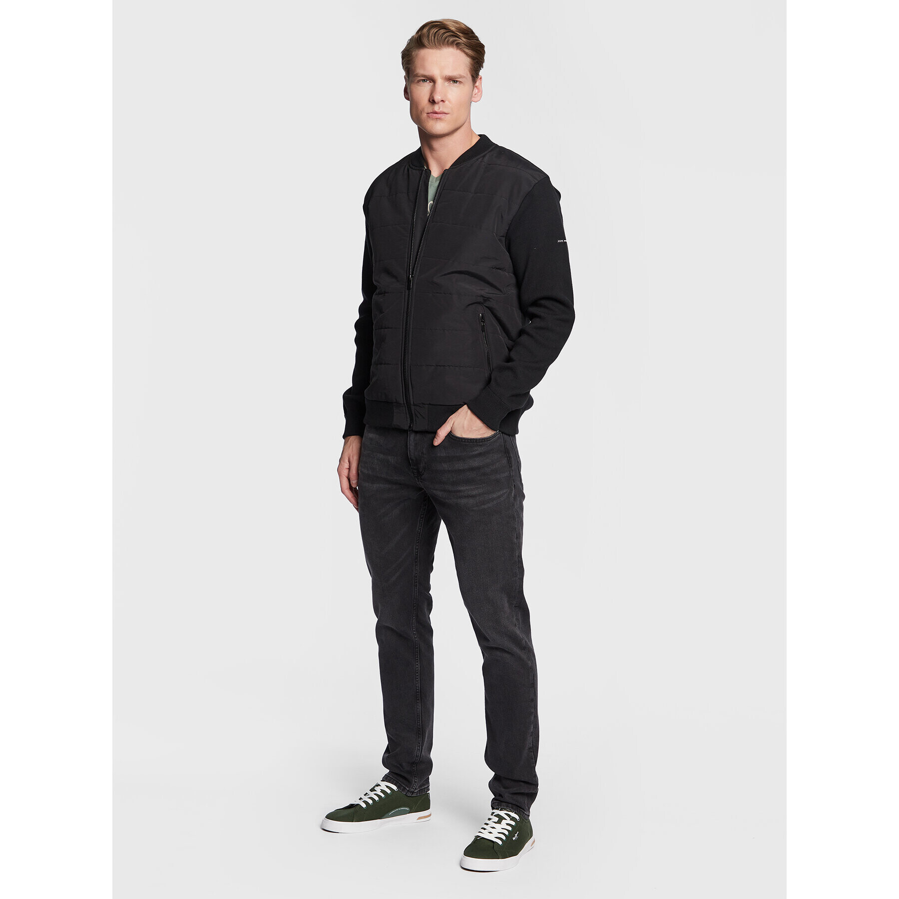 Pepe Jeans Дънки Hatch PM206323 Черен Slim Fit - Pepit.bg