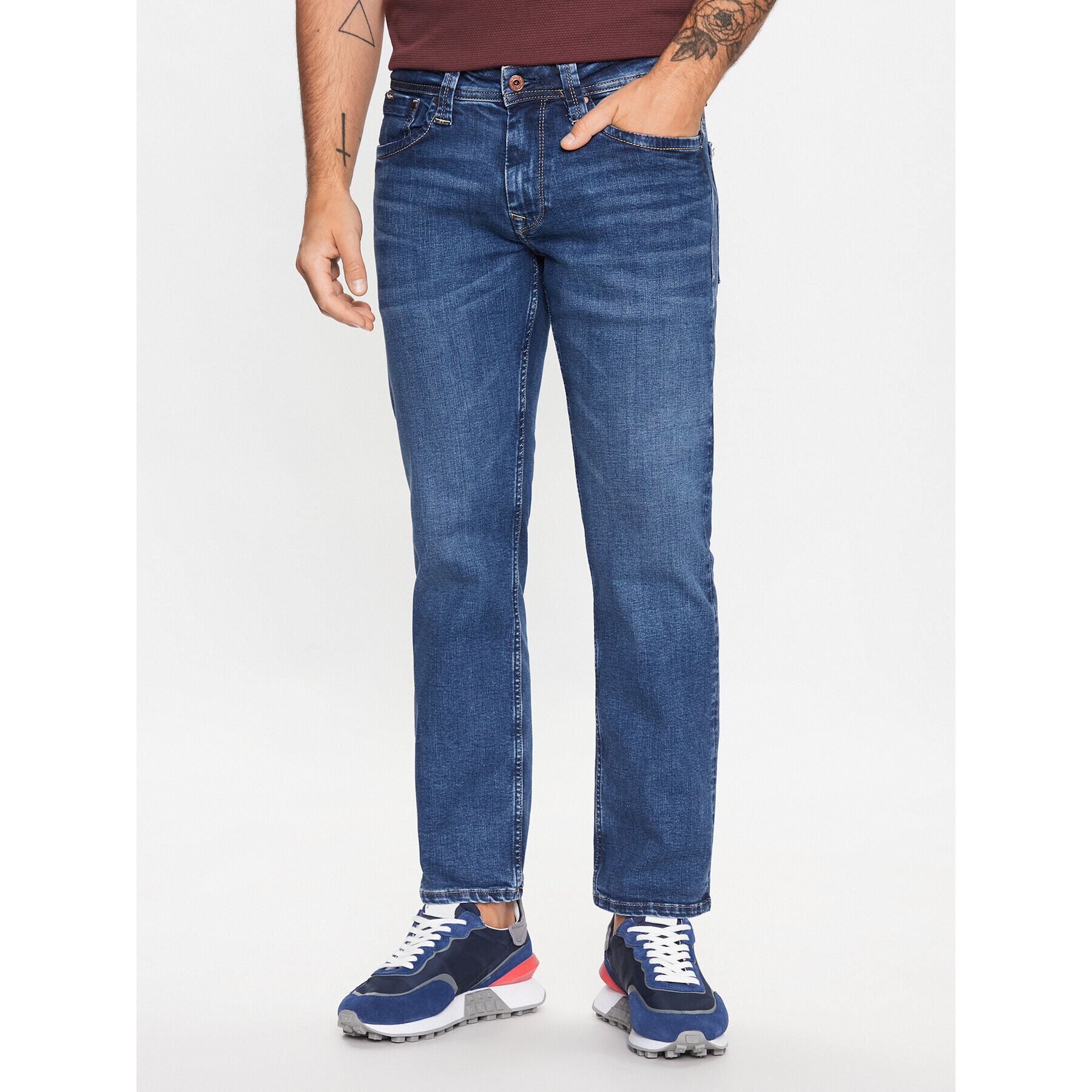 Pepe Jeans Дънки Kingston Zip PM206468VX30 Син Relaxed Fit - Pepit.bg