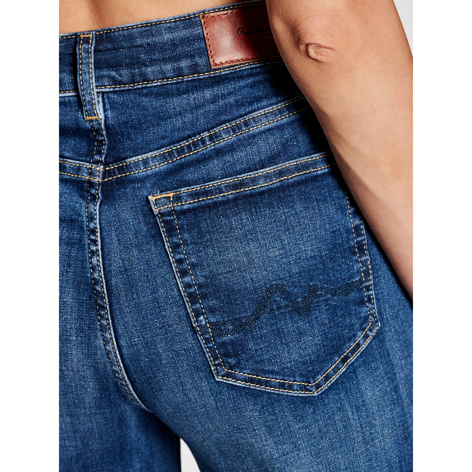 Pepe Jeans Дънки Lexa Sky High PL203899 Тъмносин Wide Fit - Pepit.bg