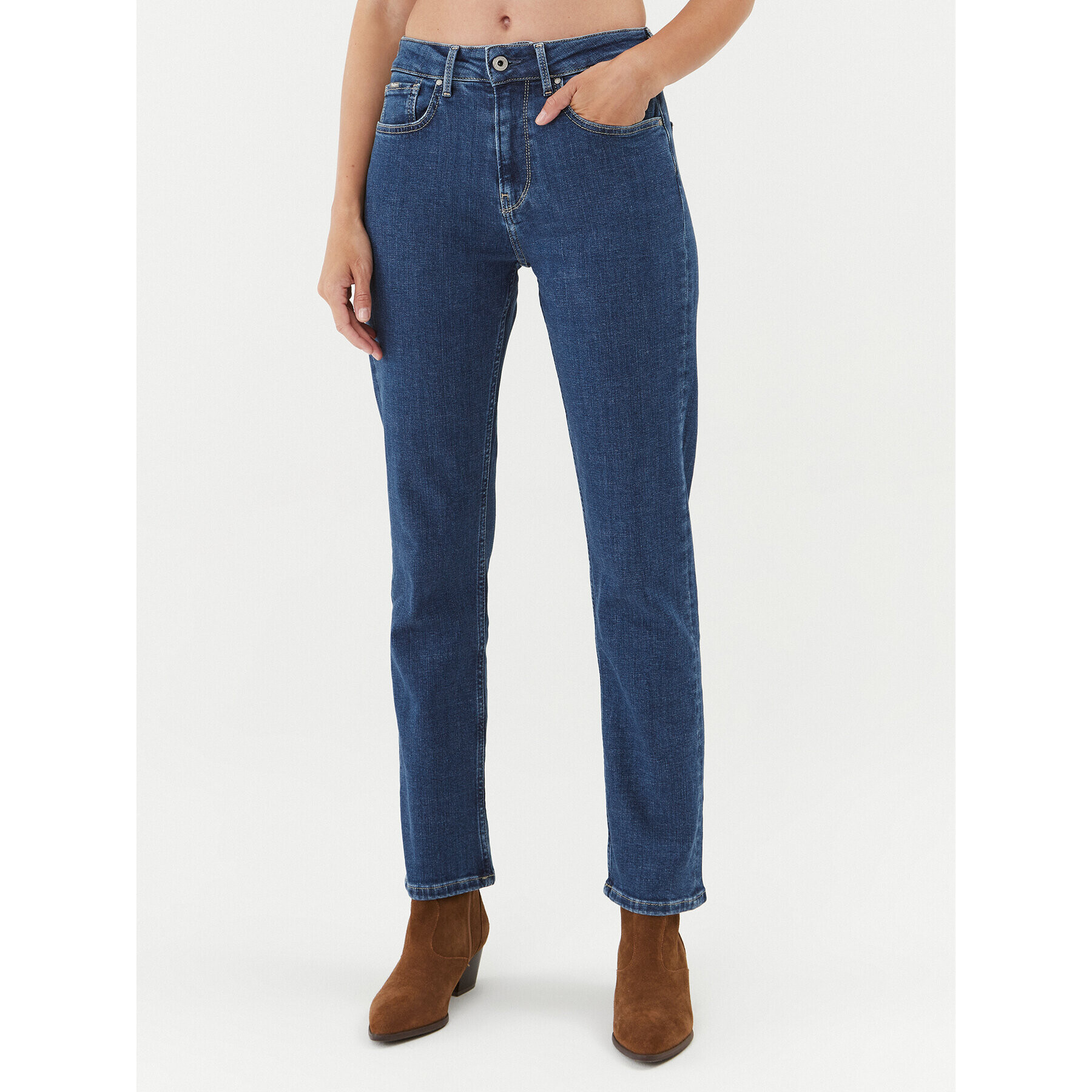 Pepe Jeans Дънки Mary PL204164 Тъмносин Regular Fit - Pepit.bg
