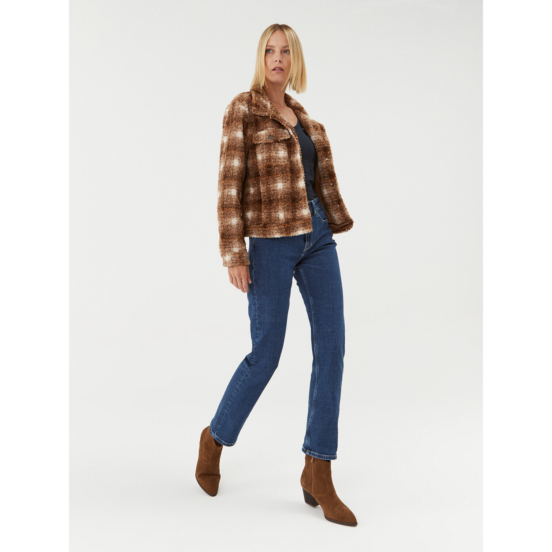 Pepe Jeans Дънки Mary PL204164 Тъмносин Regular Fit - Pepit.bg