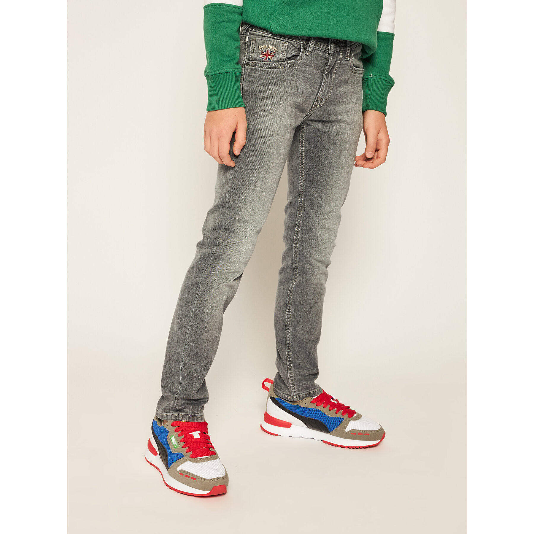 Pepe Jeans Дънки PB201221UJ9 Сив Slim Fit - Pepit.bg