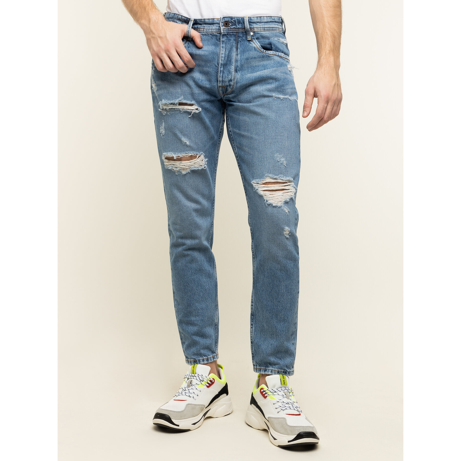 Pepe Jeans Дънки PEPE ARCHIVE Callen Crop PM205117 Син Relaxed Fit - Pepit.bg