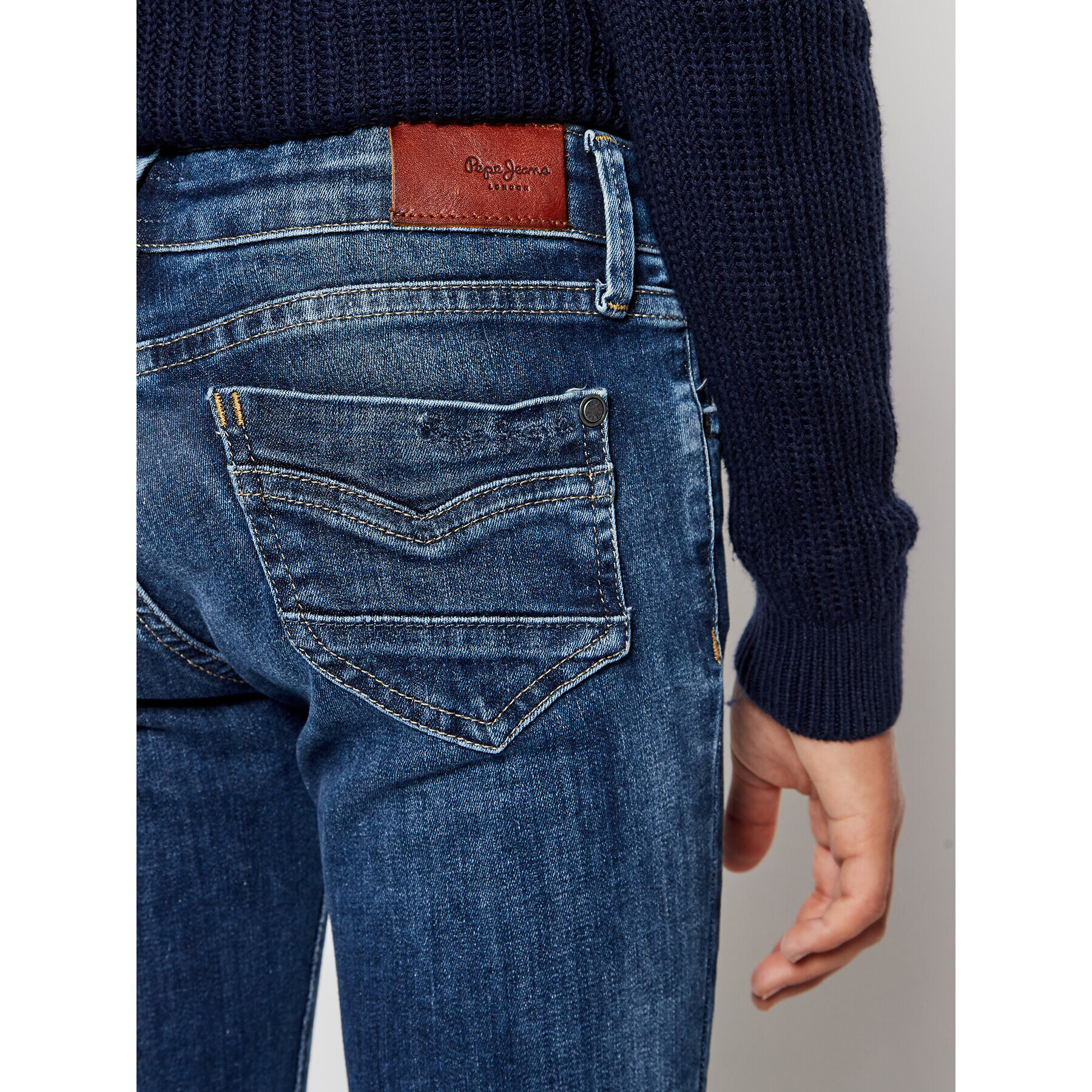 Pepe Jeans Дънки PG200242 Тъмносин Skinny Fit - Pepit.bg