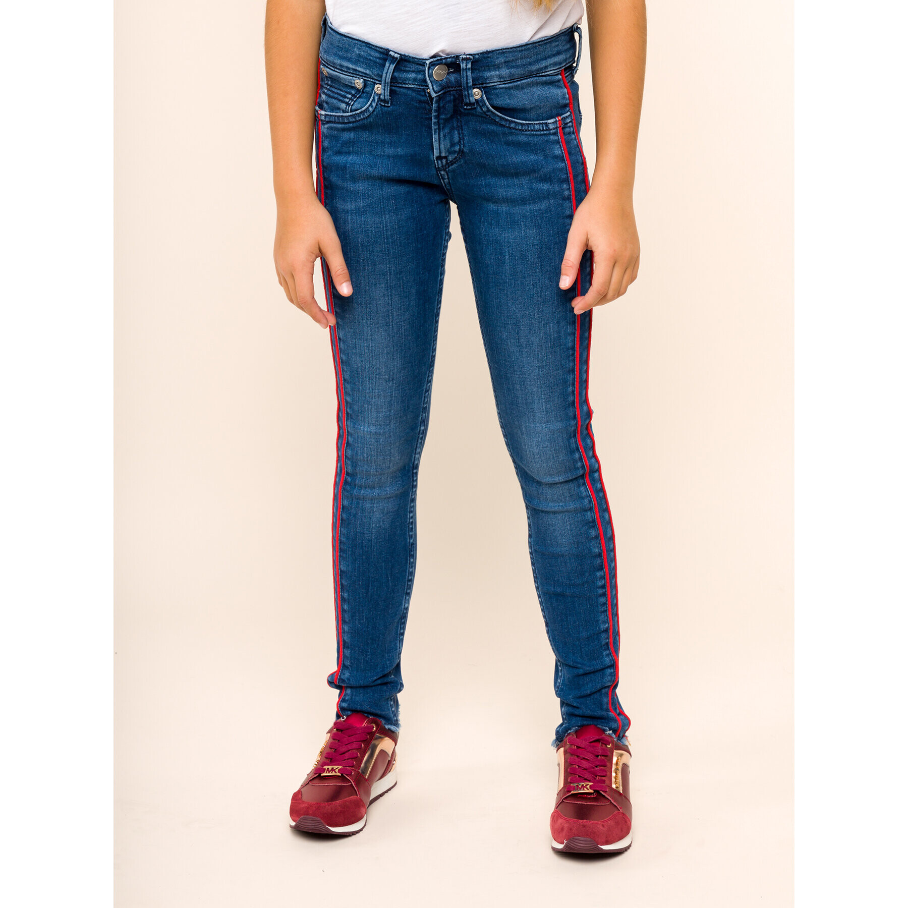 Pepe Jeans Дънки PG201162 Тъмносин Skinny Fit - Pepit.bg