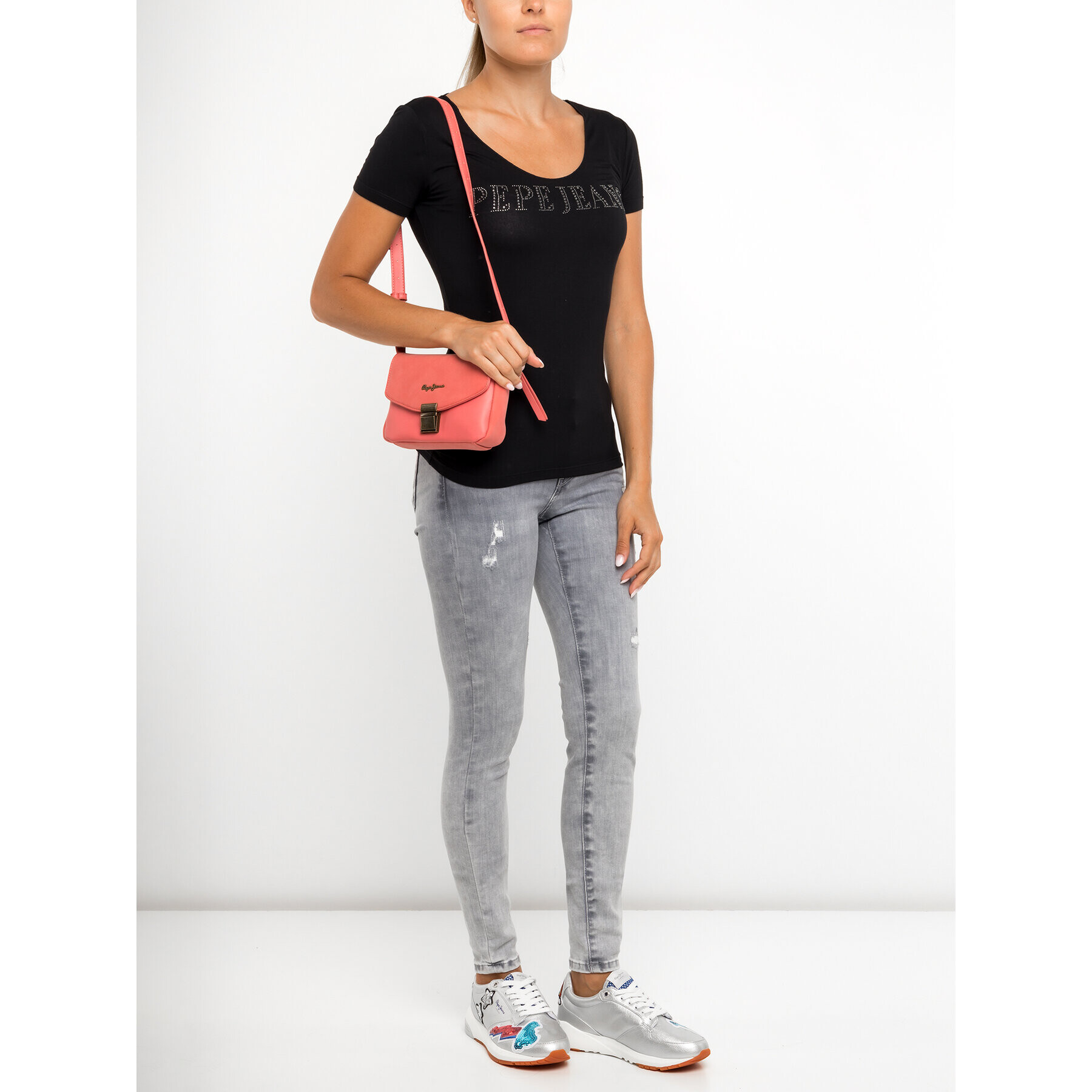 Pepe Jeans Дънки Pixie PL200025 Сив Skinny Fit - Pepit.bg