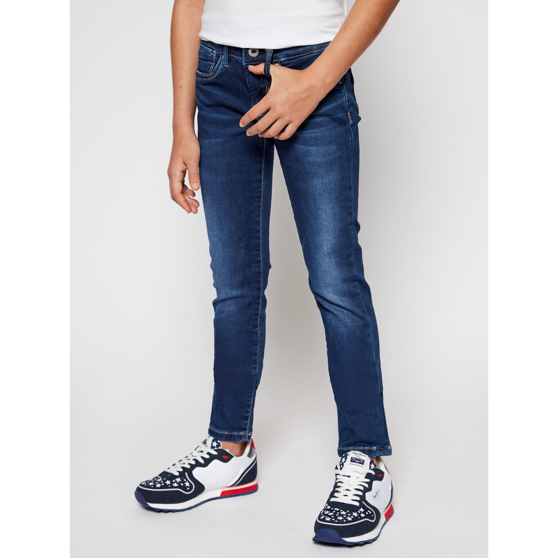 Pepe Jeans Дънки Pixlette PG200242 Тъмносин Skinny Fit - Pepit.bg