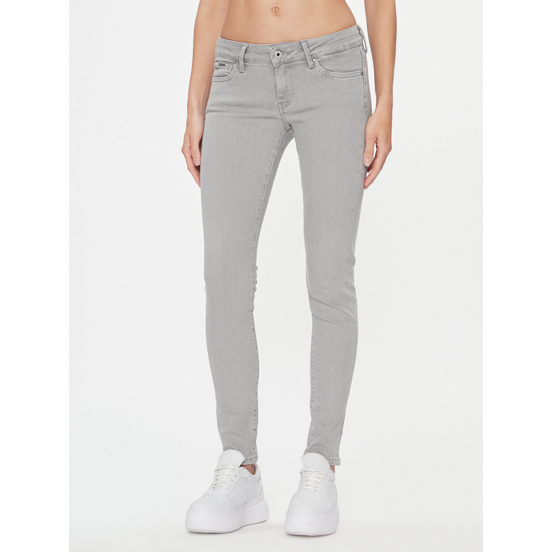 Pepe Jeans Дънки PL204583 Сив Skinny Fit - Pepit.bg