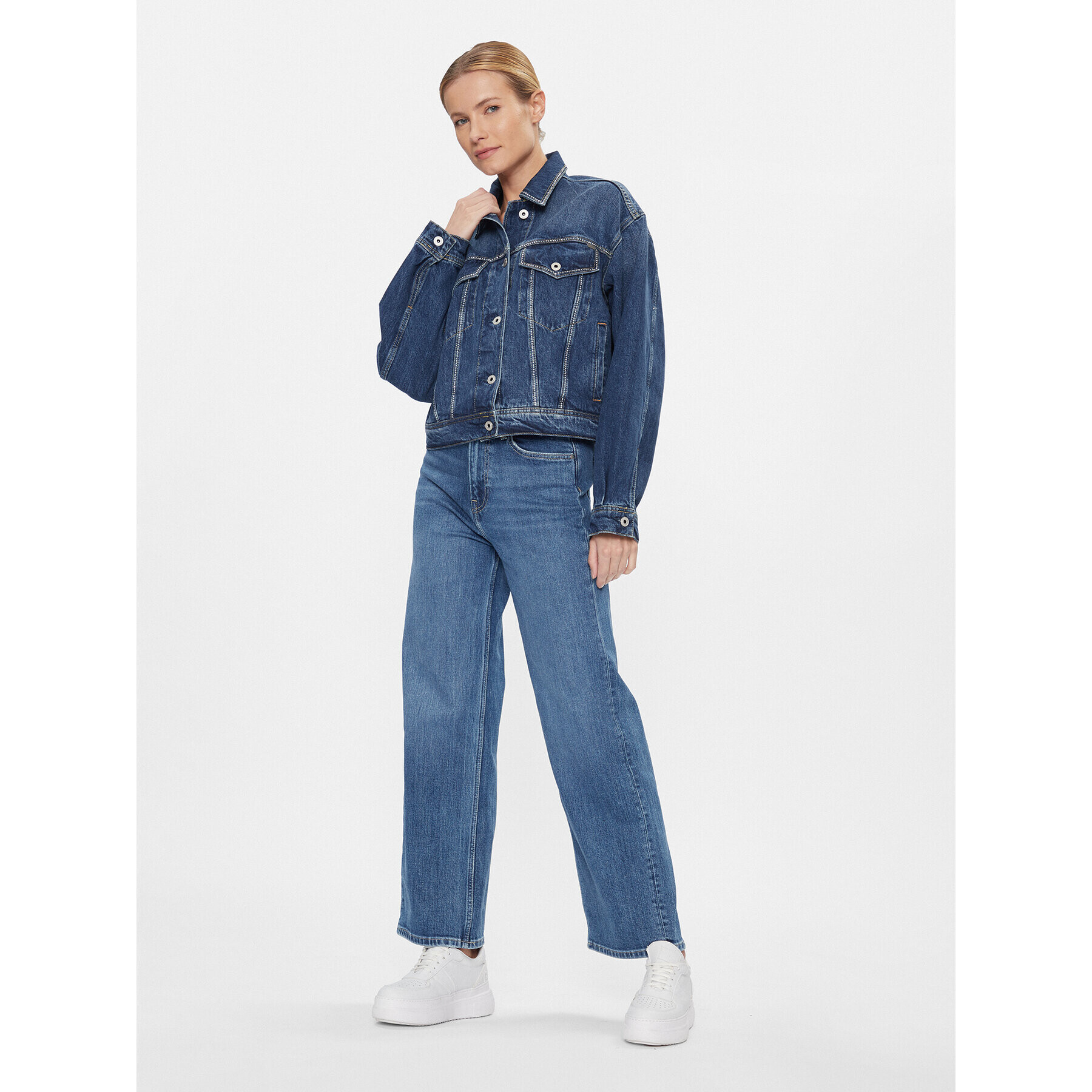 Pepe Jeans Дънки PL204598 Син Wide Leg - Pepit.bg