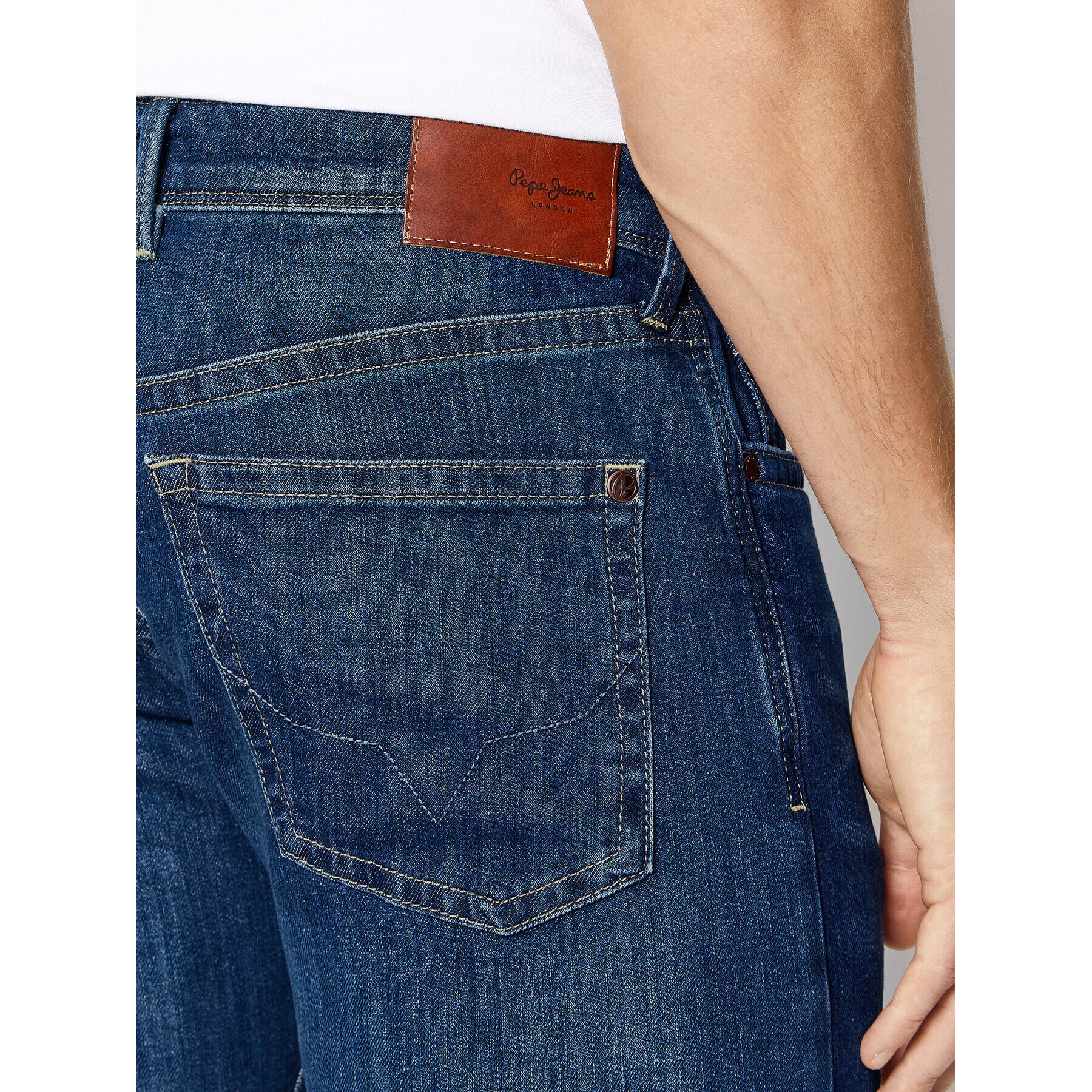 Pepe Jeans Дънки PM206322 Тъмносин Slim Fit - Pepit.bg