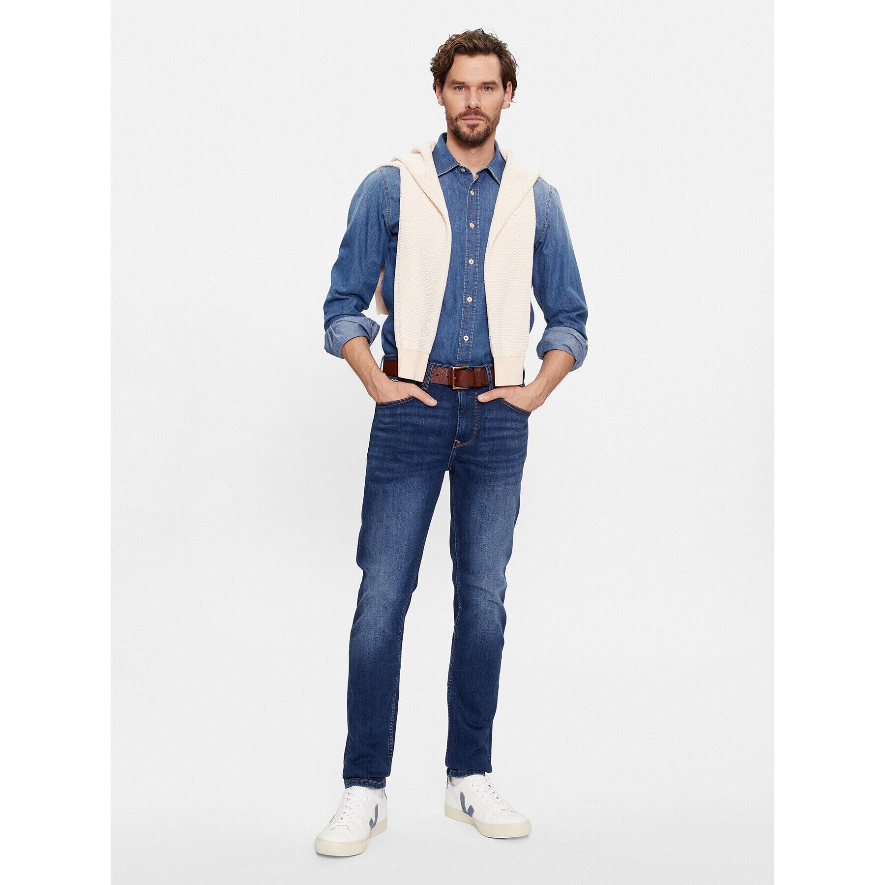 Pepe Jeans Дънки PM207387 Син Skinny Fit - Pepit.bg