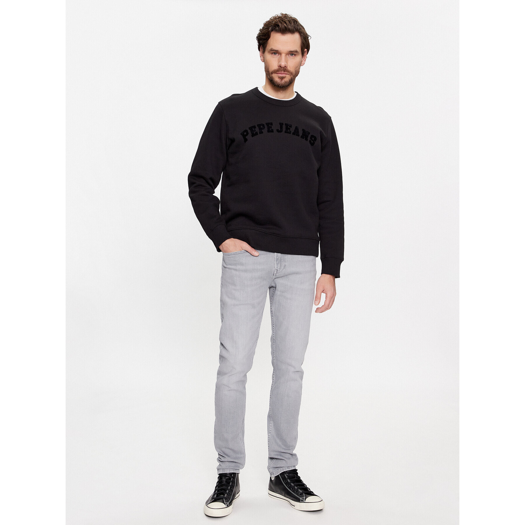 Pepe Jeans Дънки PM207387 Сив Skinny Fit - Pepit.bg