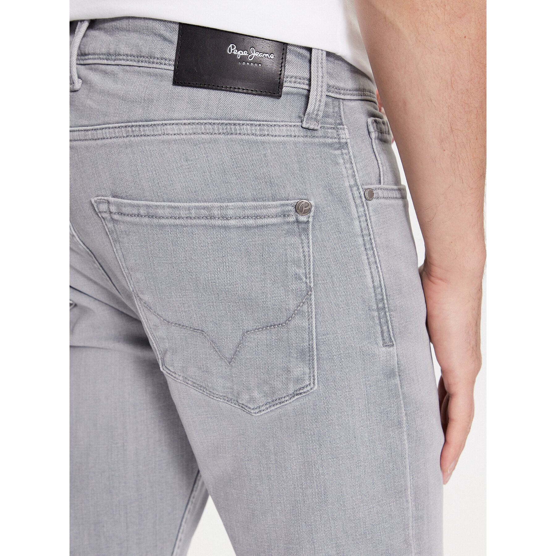 Pepe Jeans Дънки PM207387 Сив Skinny Fit - Pepit.bg
