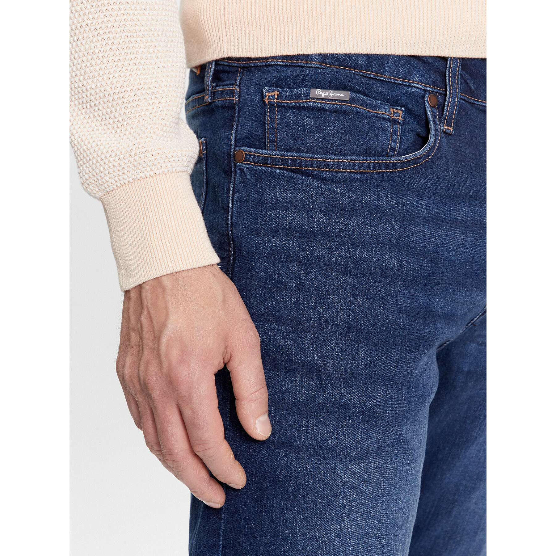 Pepe Jeans Дънки PM207388CT4 Тъмносин Slim Fit - Pepit.bg