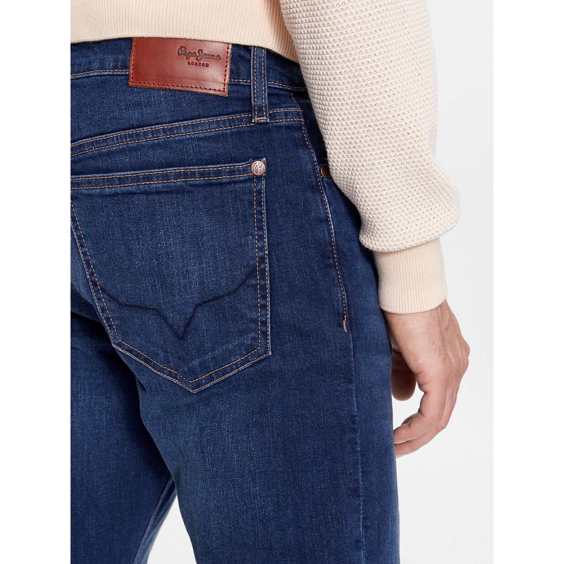 Pepe Jeans Дънки PM207388CT4 Тъмносин Slim Fit - Pepit.bg