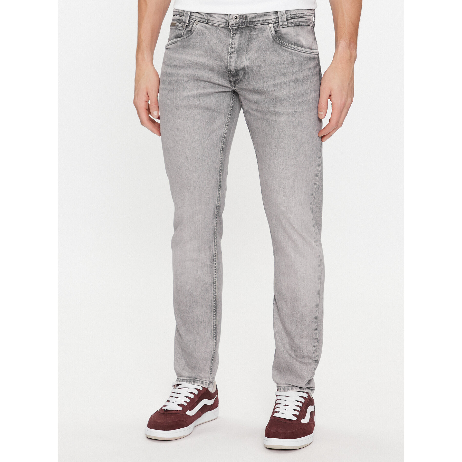 Pepe Jeans Дънки PM207391 Сив Tapered Fit - Pepit.bg