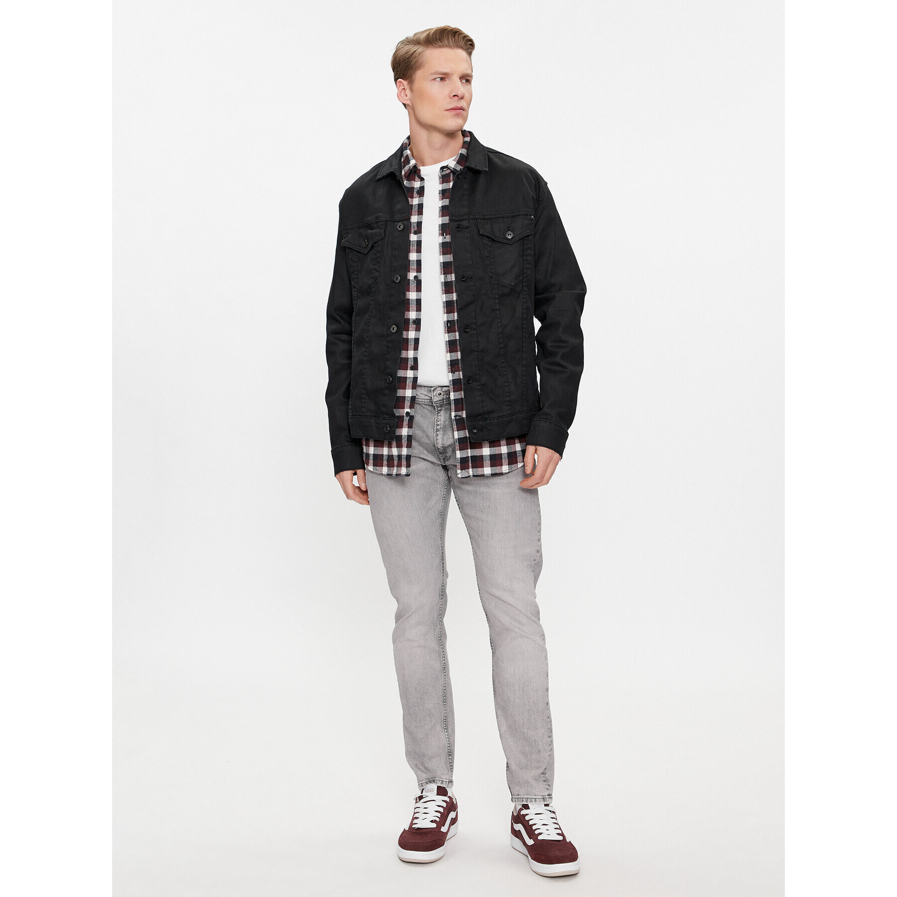 Pepe Jeans Дънки PM207391 Сив Tapered Fit - Pepit.bg