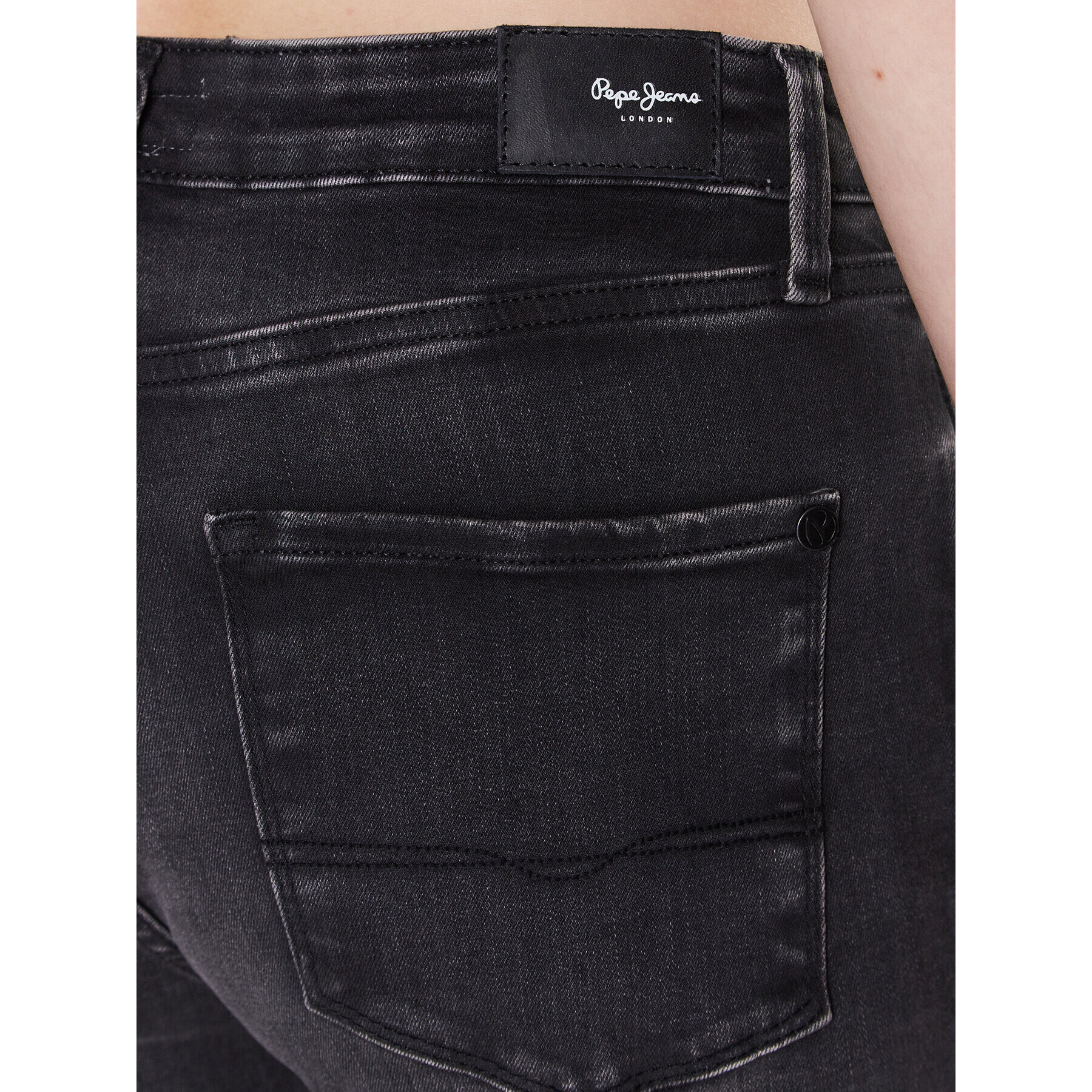 Pepe Jeans Дънки Regent PL204171 Черен Skinny Fit - Pepit.bg