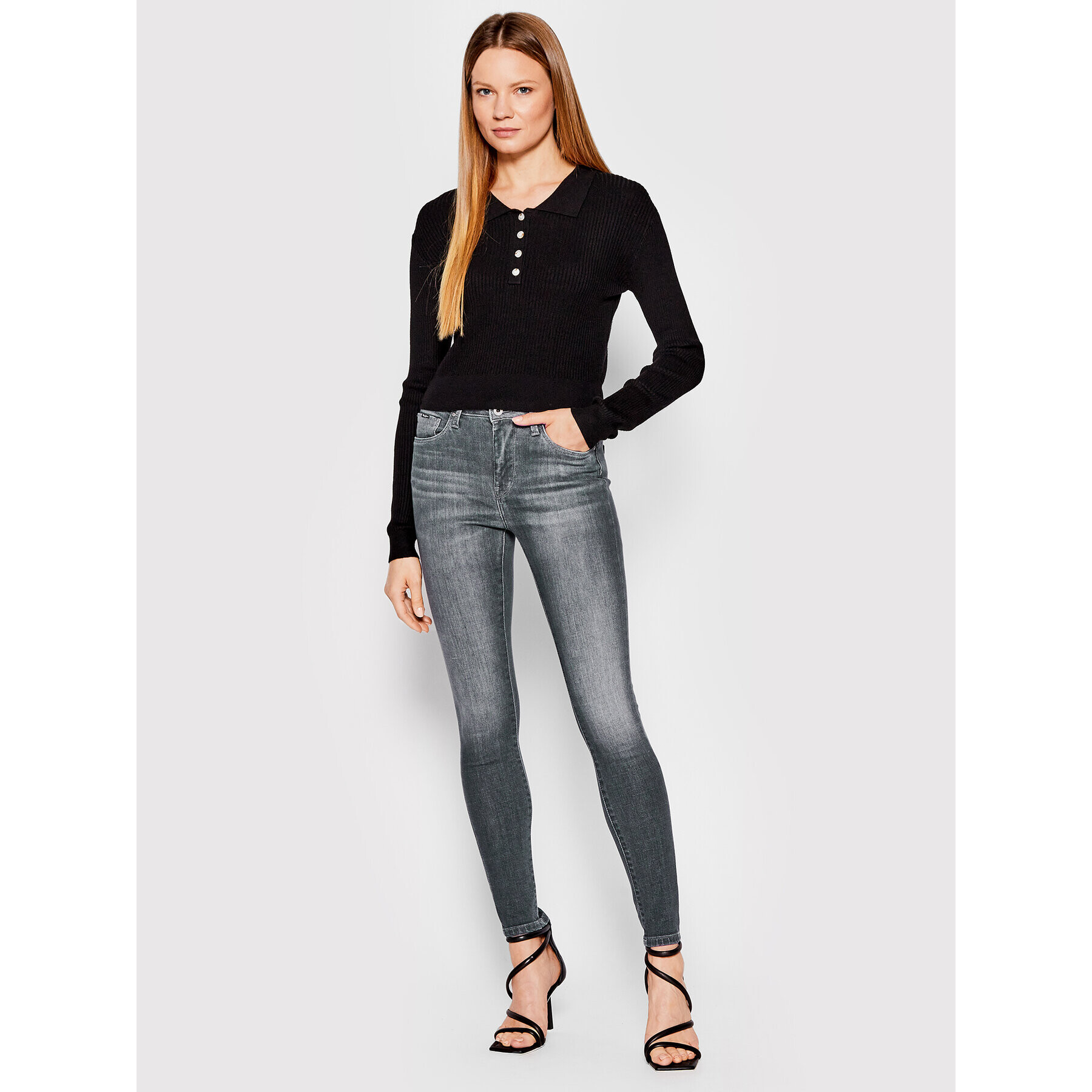 Pepe Jeans Дънки Regent PL204171 Сив Skinny Fit - Pepit.bg