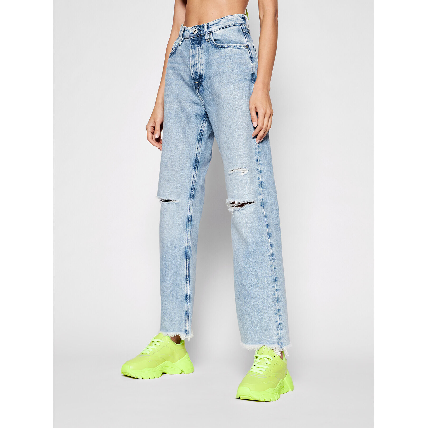 Pepe Jeans Дънки Robyn PL204119 Син Straight Fit - Pepit.bg
