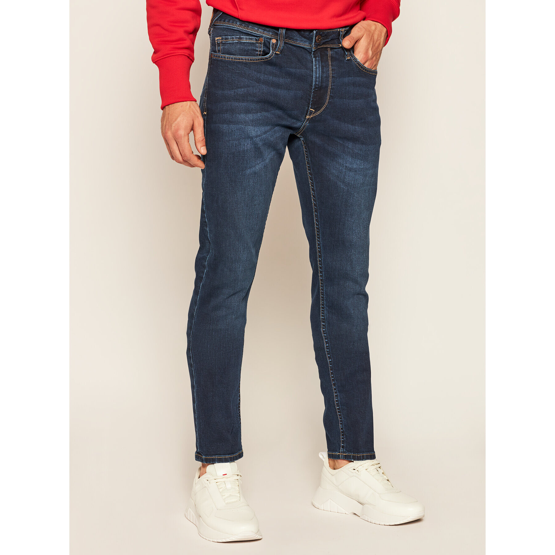 Pepe Jeans Дънки Skinny Fit Finsbury PM200338 Тъмносин Skinny Fit - Pepit.bg