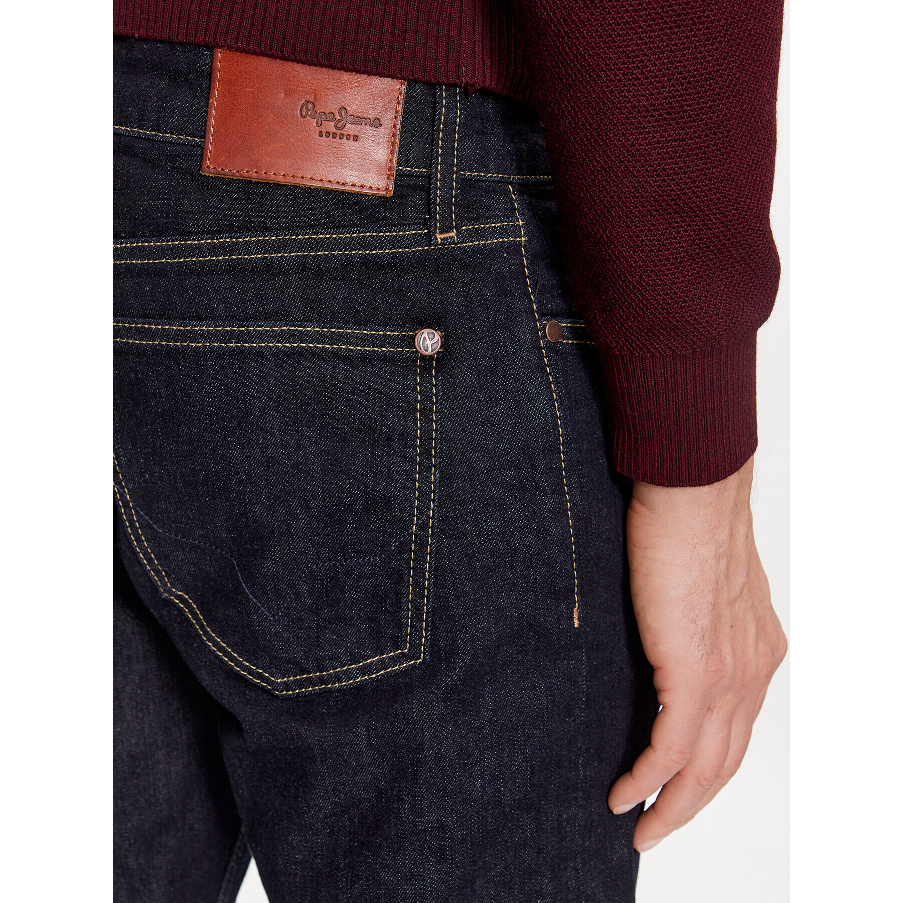 Pepe Jeans Дънки Slim PM207388BC0 Тъмносин Slim Fit - Pepit.bg