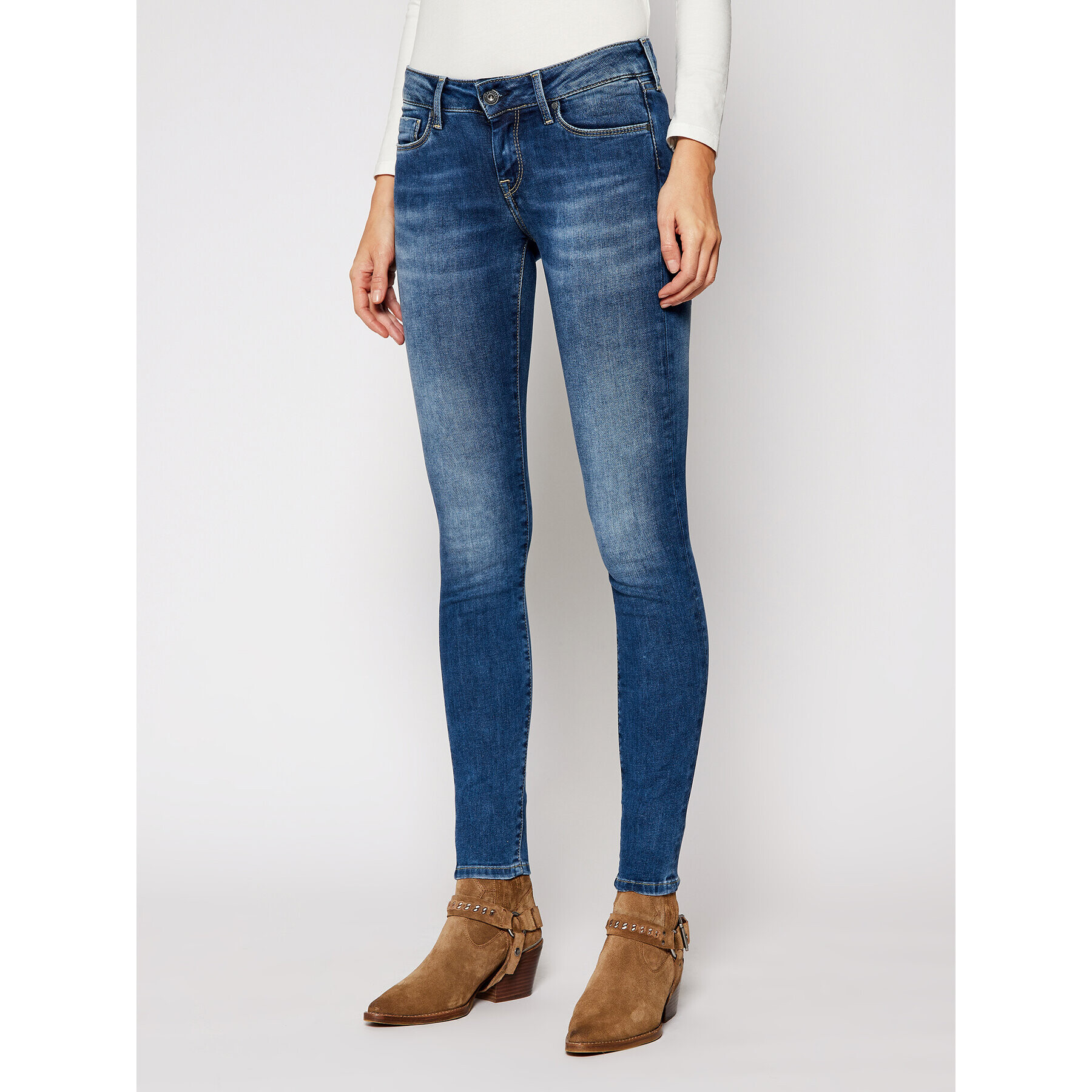 Pepe Jeans Дънки Soho PL201040 Тъмносин Skinny Fit - Pepit.bg