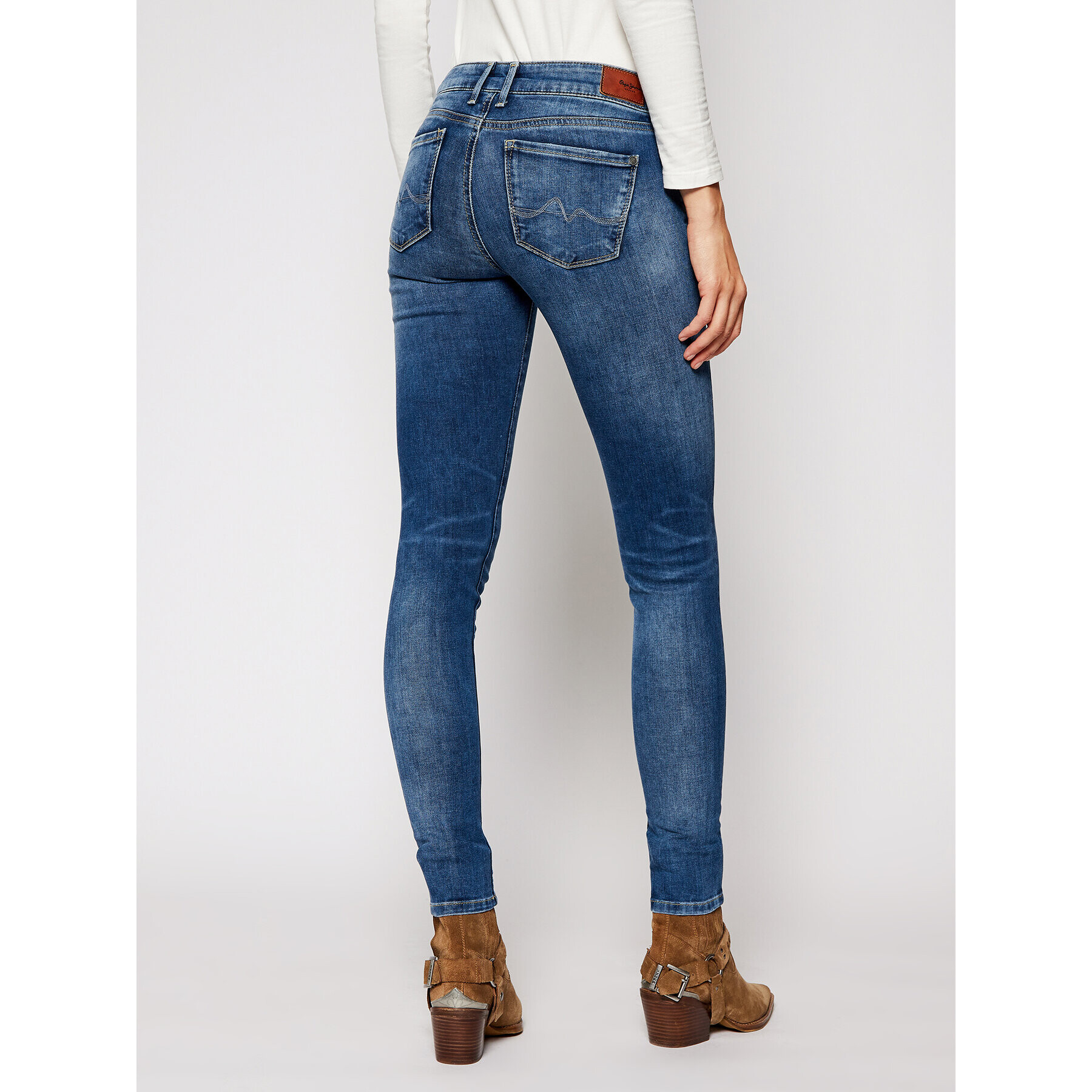 Pepe Jeans Дънки Soho PL201040 Тъмносин Skinny Fit - Pepit.bg