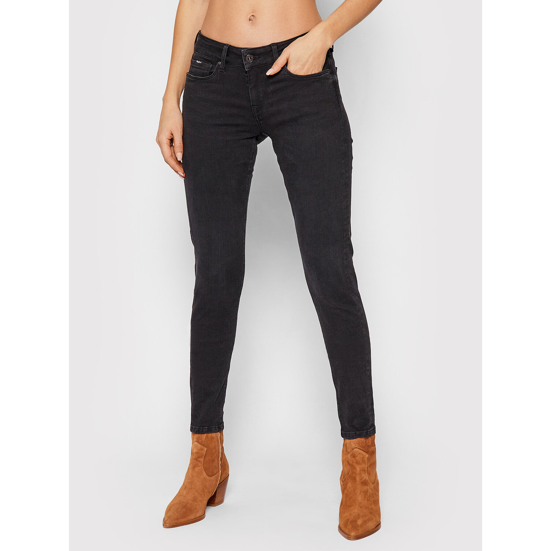 Pepe Jeans Дънки Soho PL204174 Черен Skinny Fit - Pepit.bg