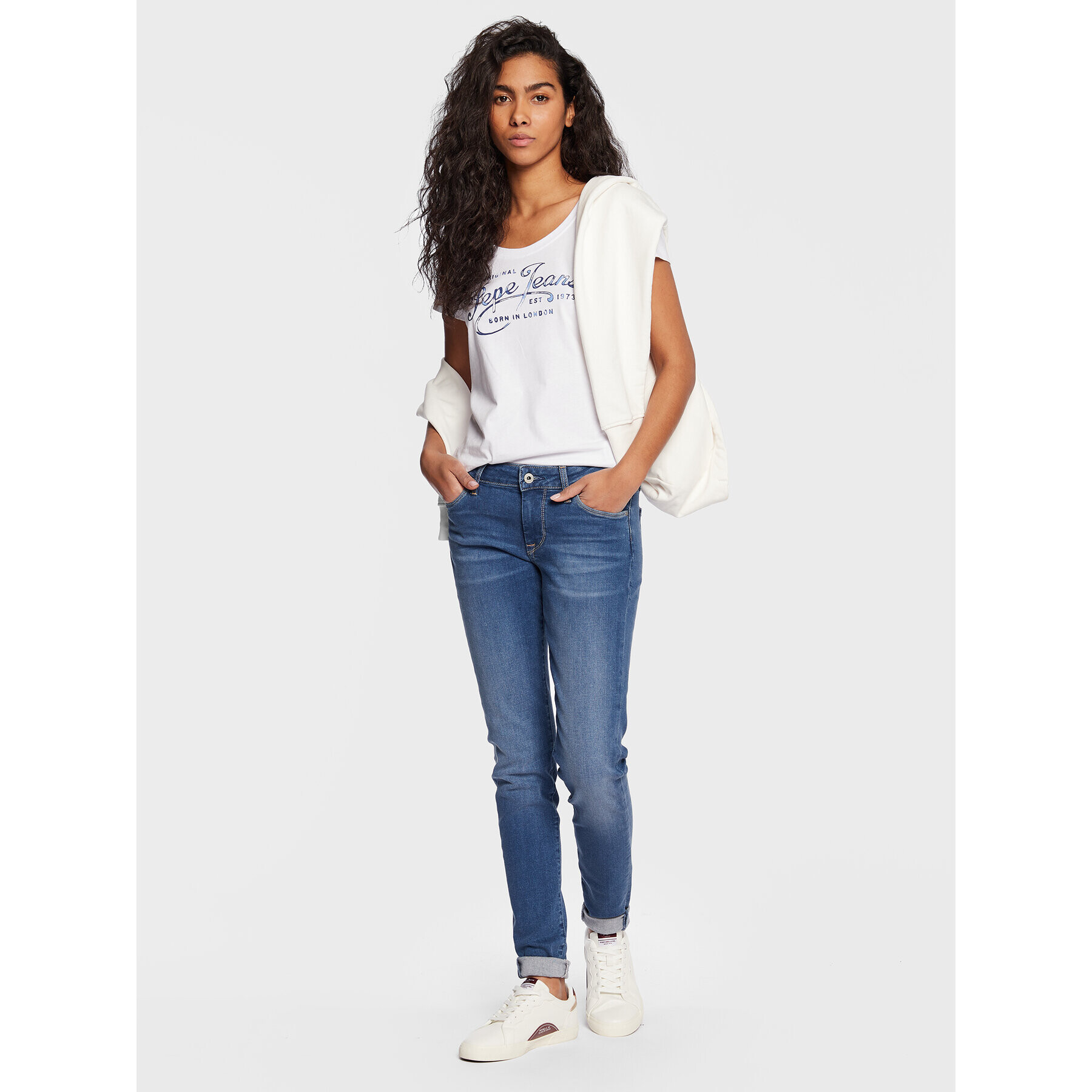 Pepe Jeans Дънки Soho PL204174 Син Skinny Fit - Pepit.bg