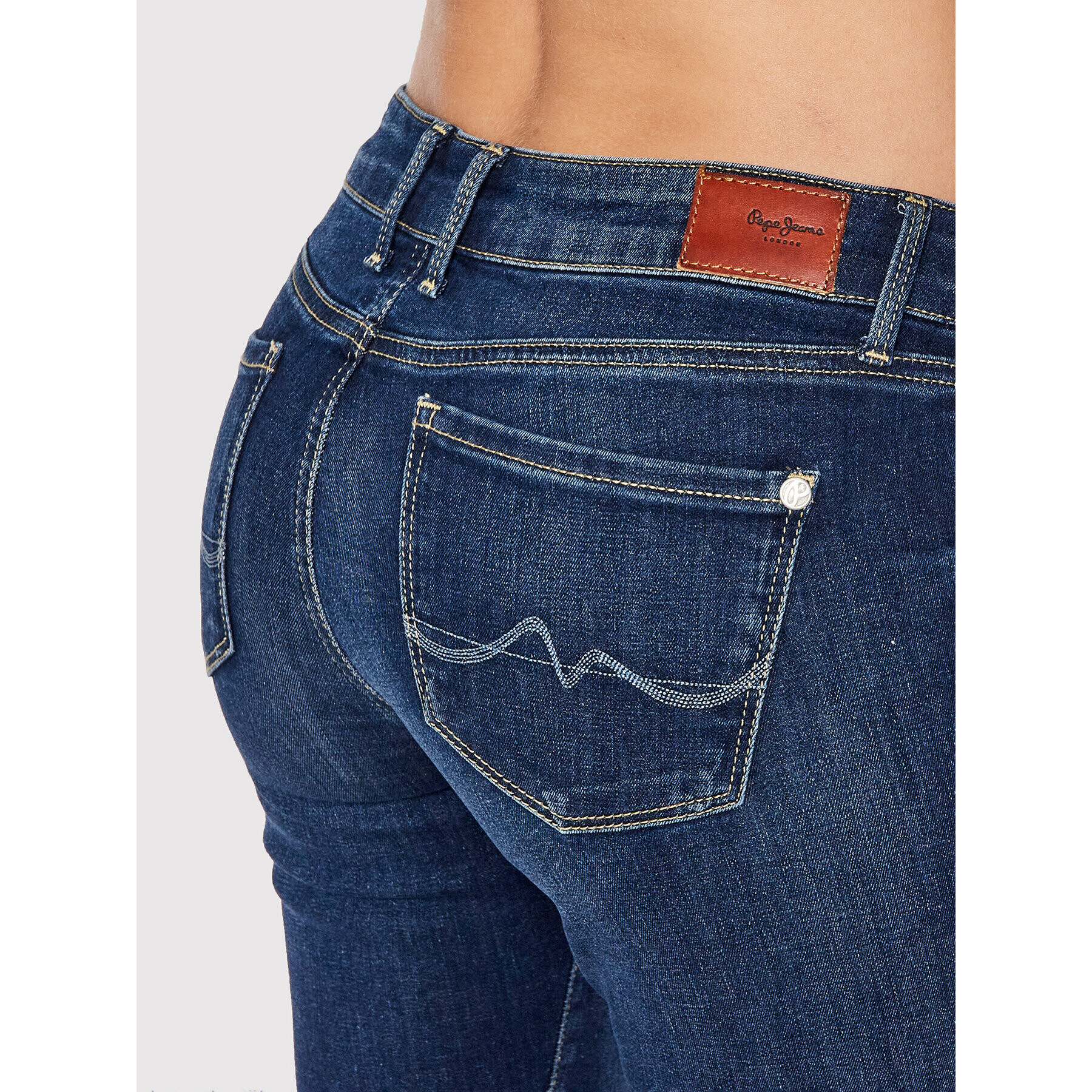 Pepe Jeans Дънки Soho PL204174 Тъмносин Skinny Fit - Pepit.bg