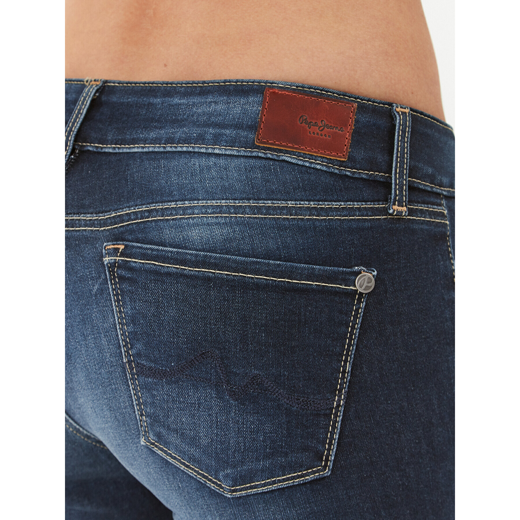 Pepe Jeans Дънки Soho PL204174 Тъмносин Skinny Fit - Pepit.bg