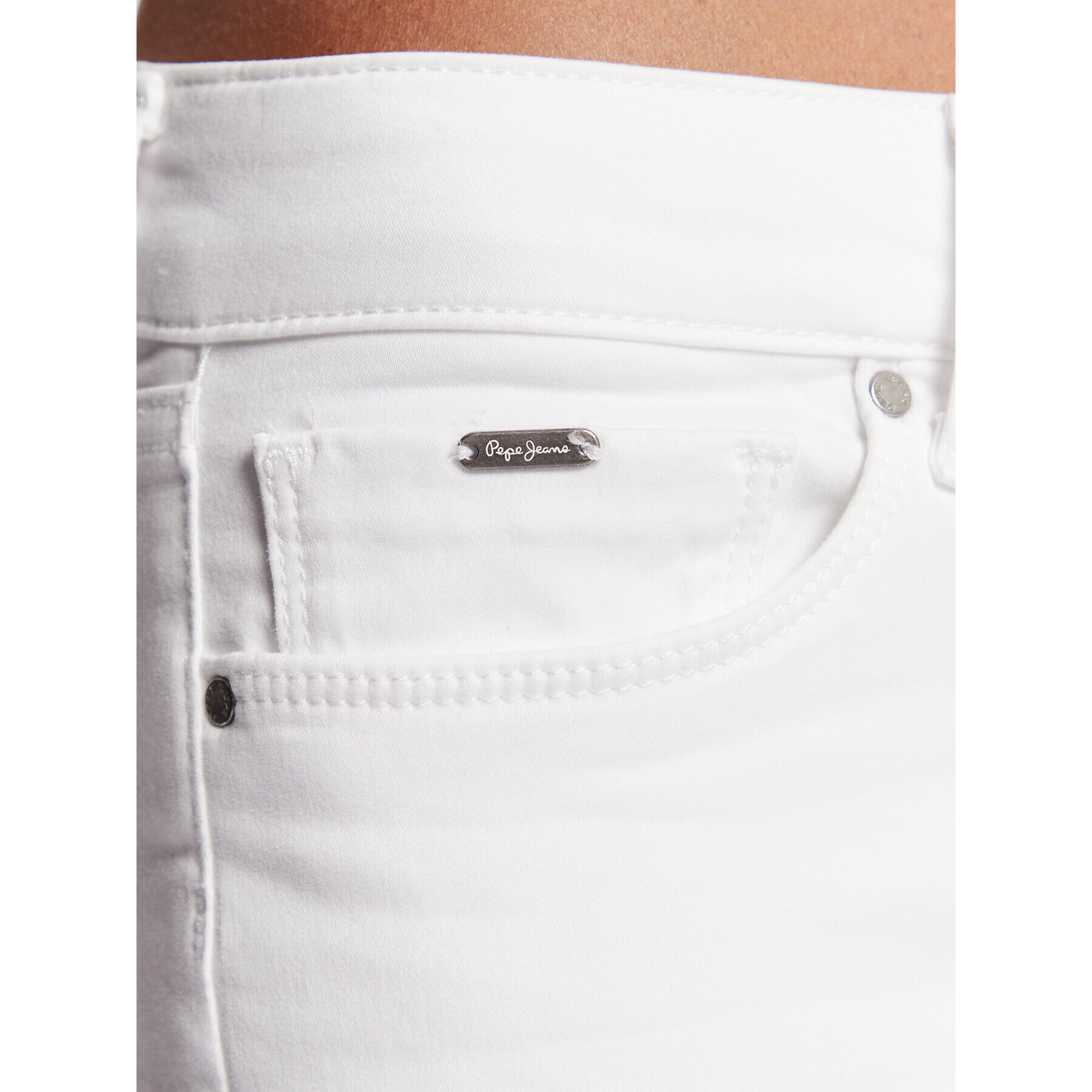 Pepe Jeans Дънки Soho PL211539 Бял Skinny Fit - Pepit.bg