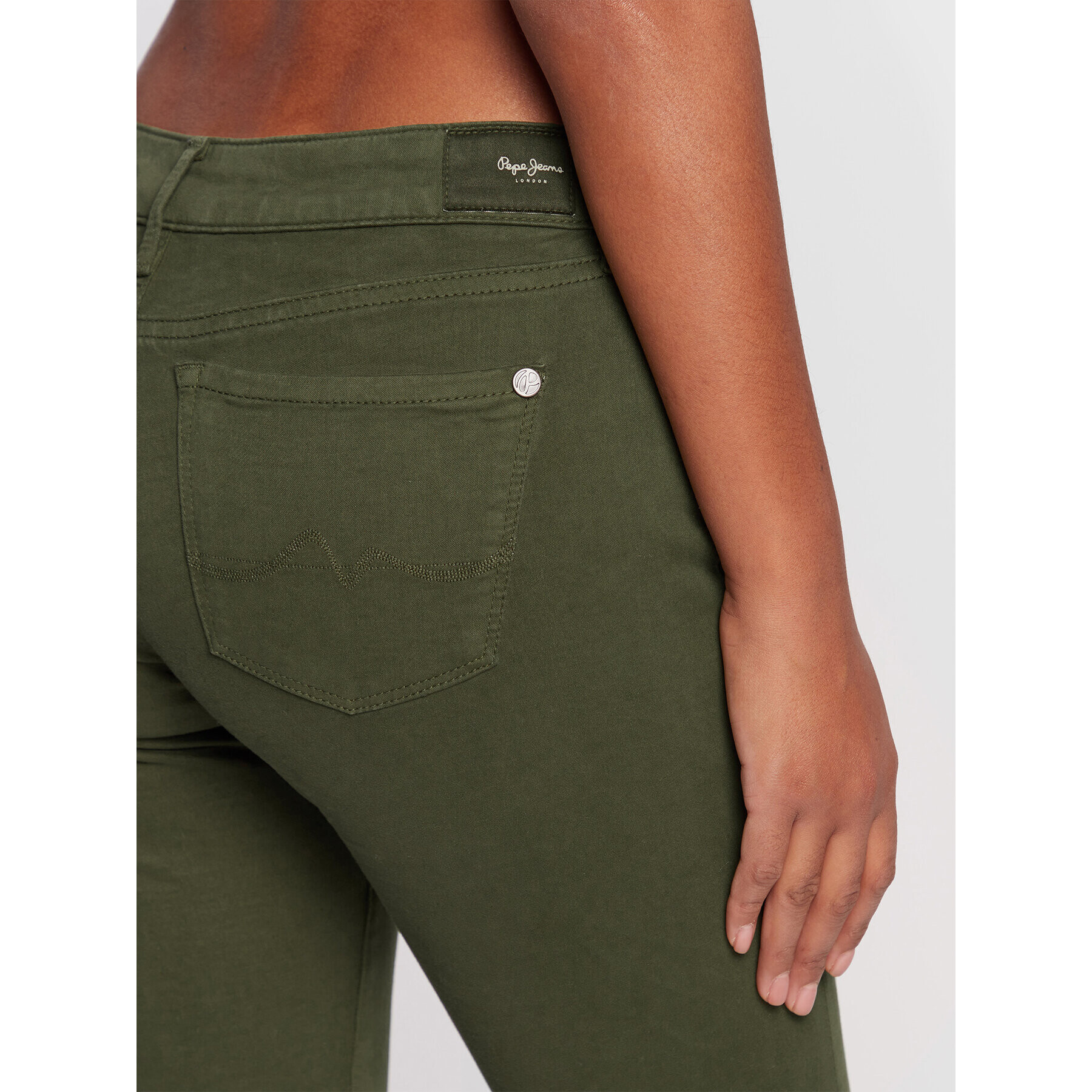 Pepe Jeans Дънки Soho PL211539 Зелен Skinny Fit - Pepit.bg