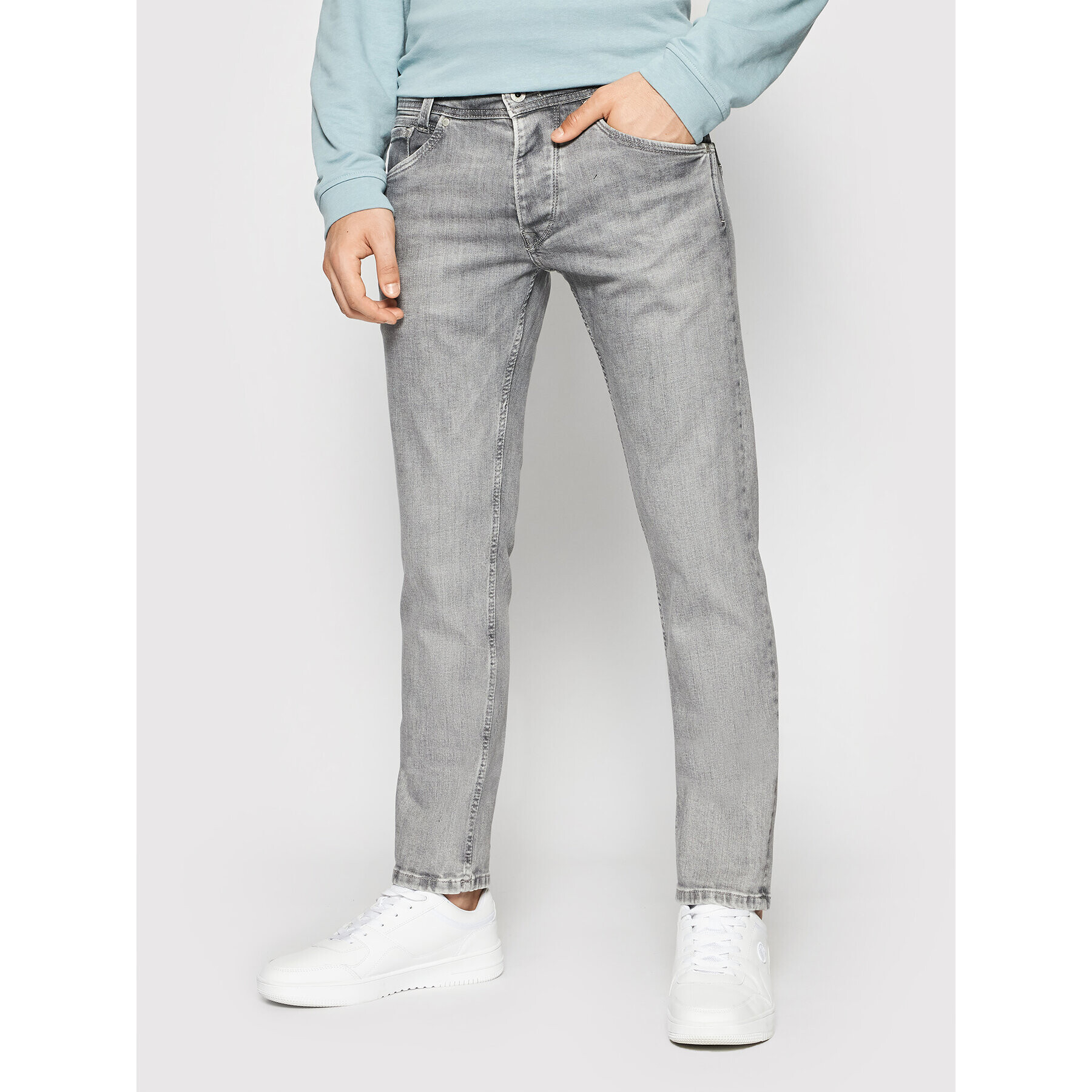 Pepe Jeans Дънки Spike PM200029 Сив Regular Fit - Pepit.bg