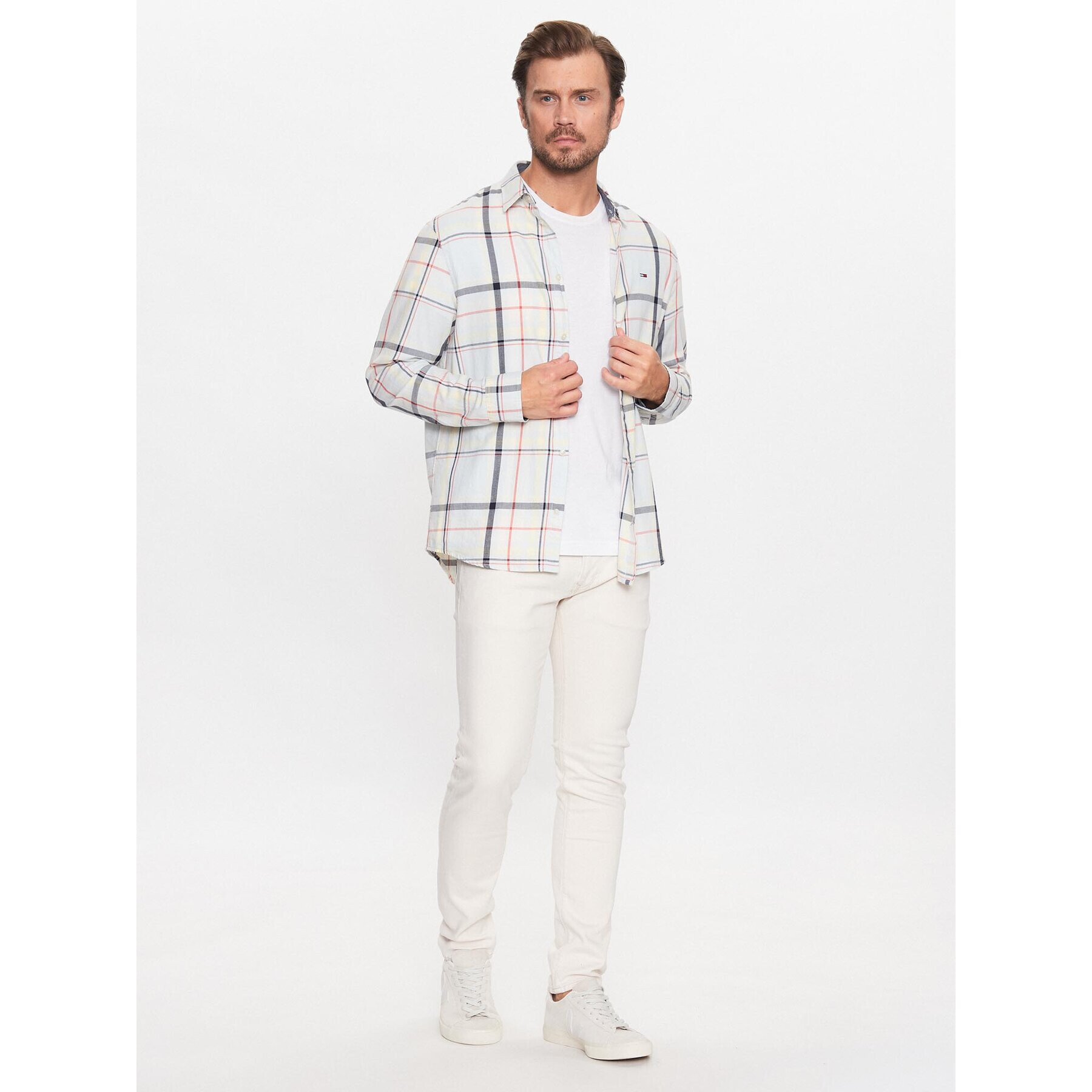 Pepe Jeans Дънки Stanley PM20632 Бял Skinny Fit - Pepit.bg