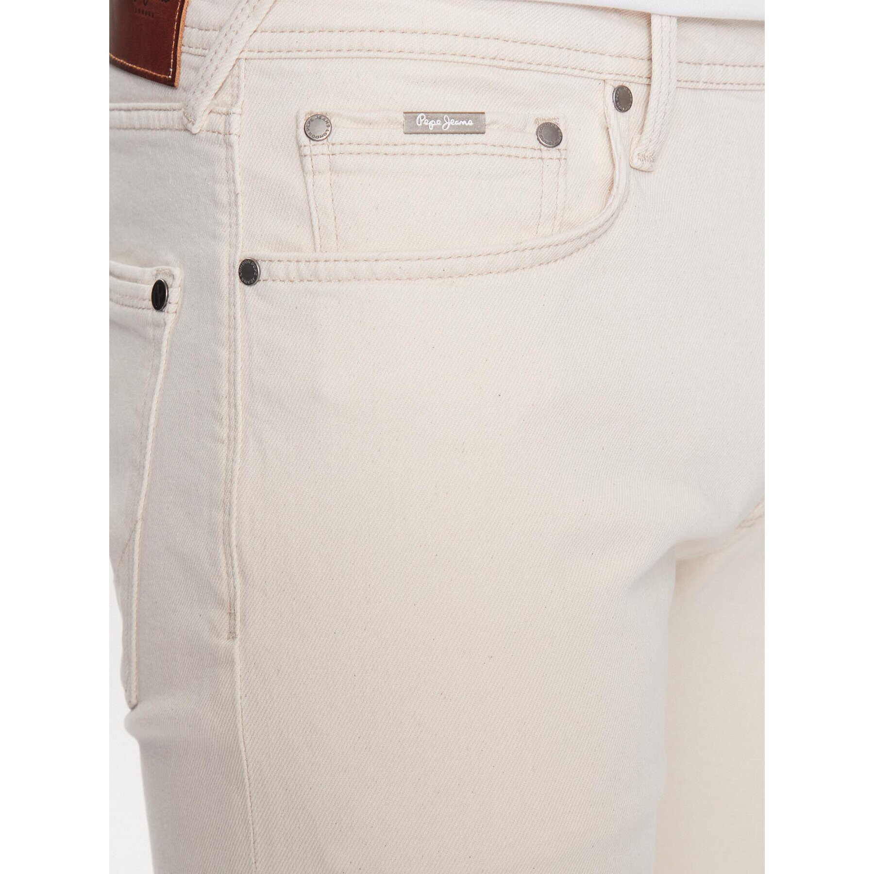 Pepe Jeans Дънки Stanley PM20632 Бял Skinny Fit - Pepit.bg