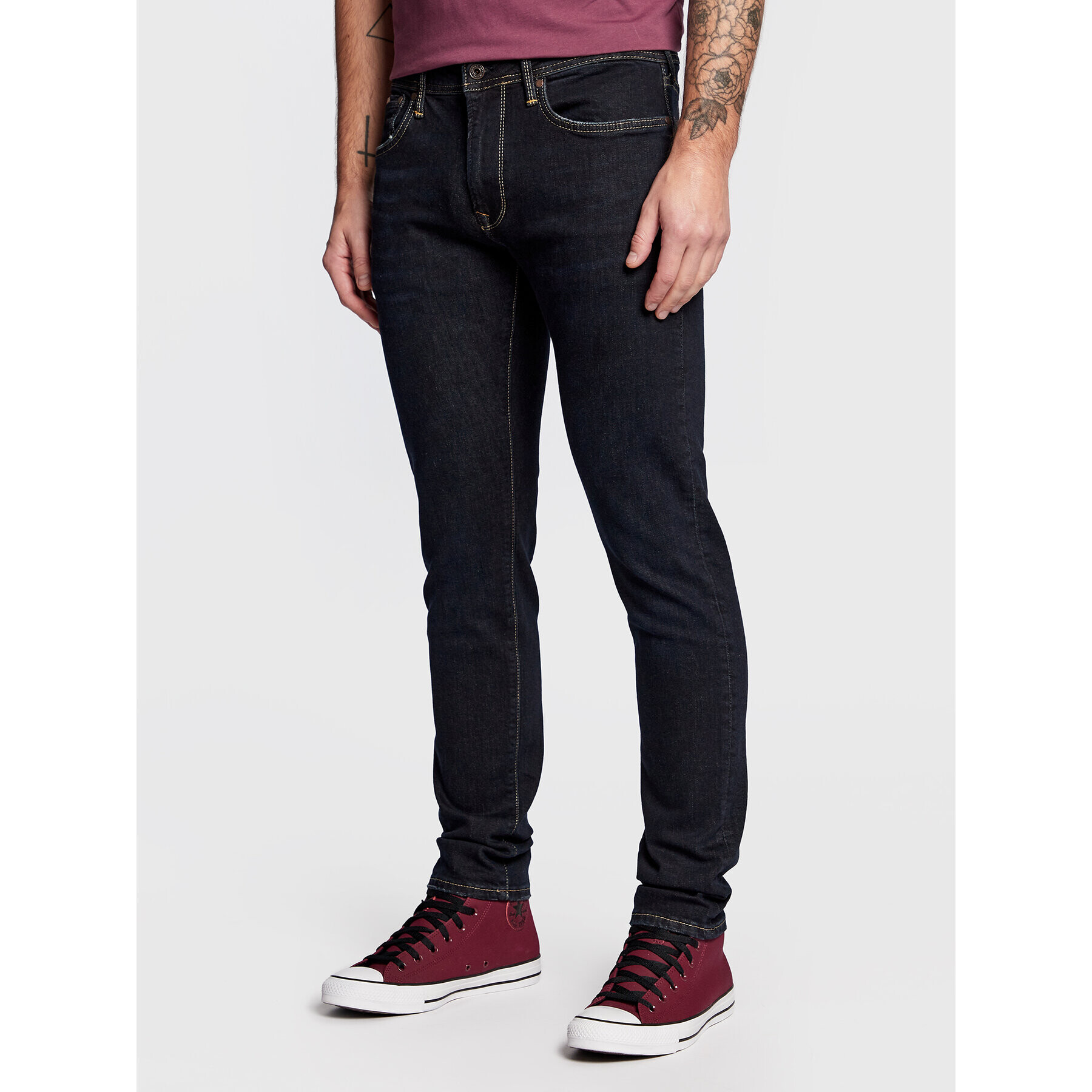 Pepe Jeans Дънки Stanley PM206326 Сив Taper Fit - Pepit.bg