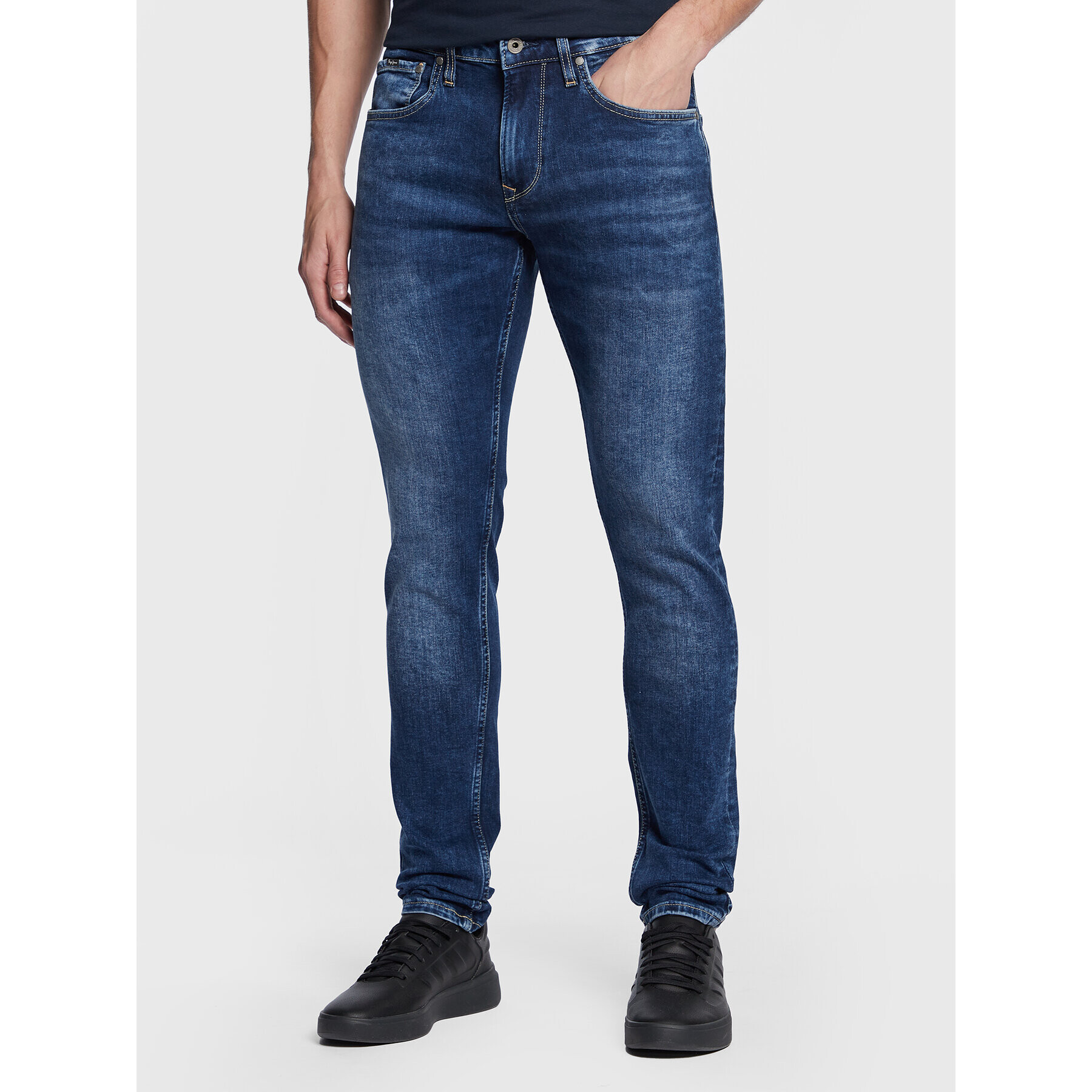 Pepe Jeans Дънки Stanley PM206326 Тъмносин Tapered Fit - Pepit.bg